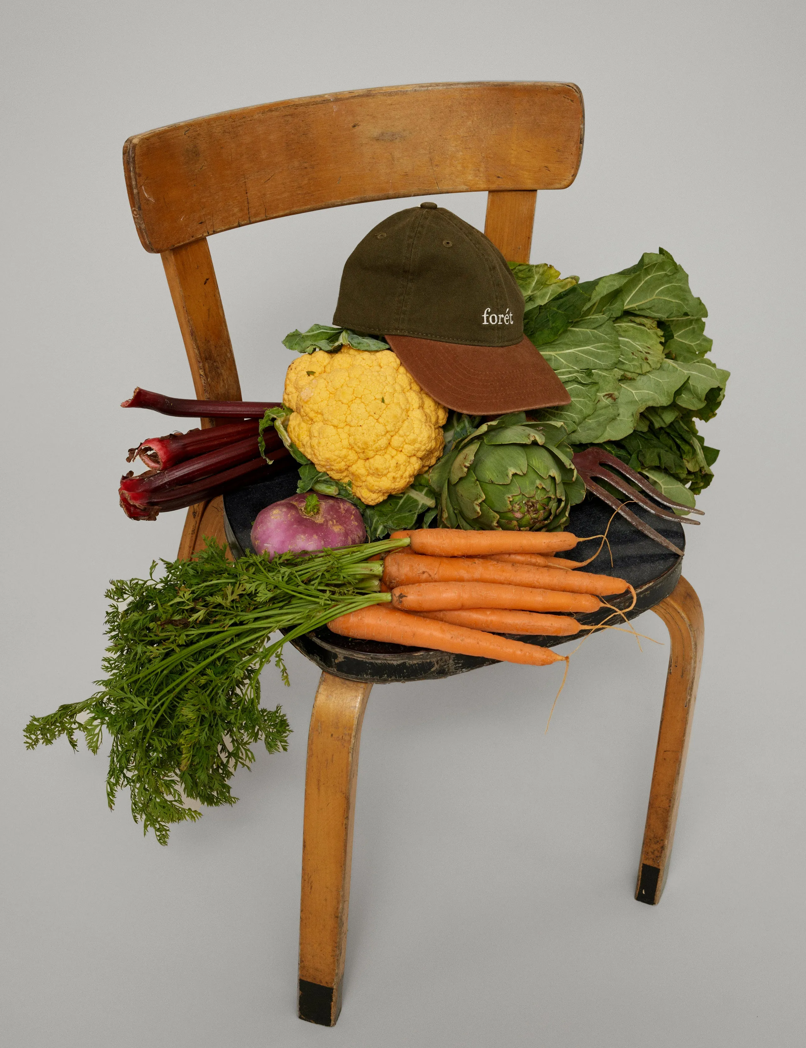 HAWK WASHED 2-TONE CAP - ARMY/BROWN sold by Foret product image thumbnail 5