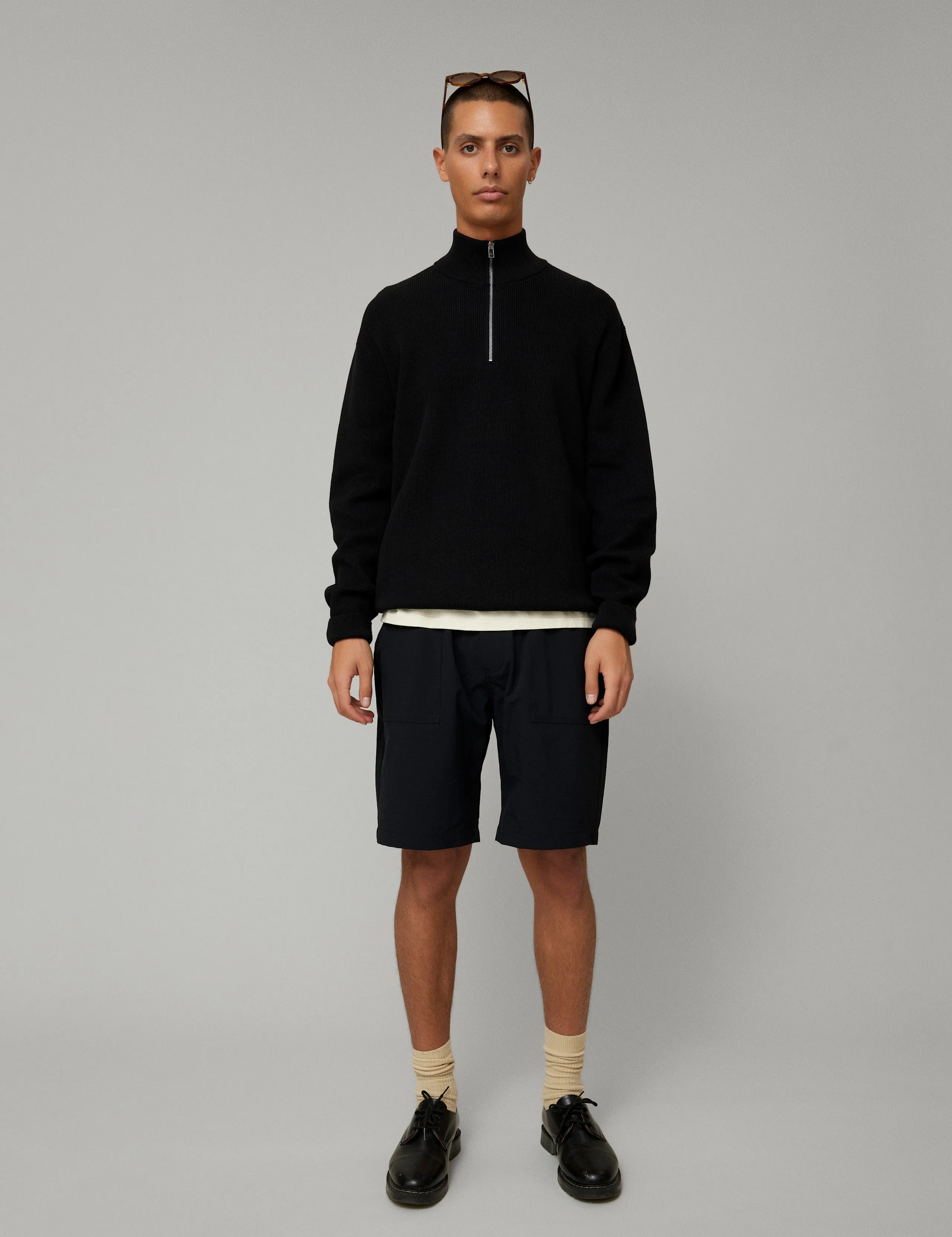 DELTA RIB HALF ZIP - BLACK sold by Foret product image thumbnail 2