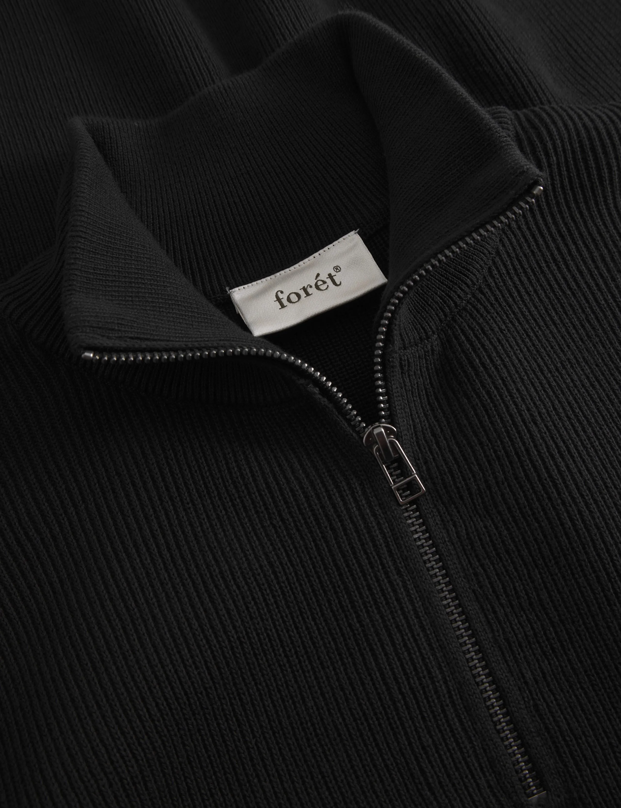 DELTA RIB HALF ZIP - BLACK sold by Foret product image thumbnail 3