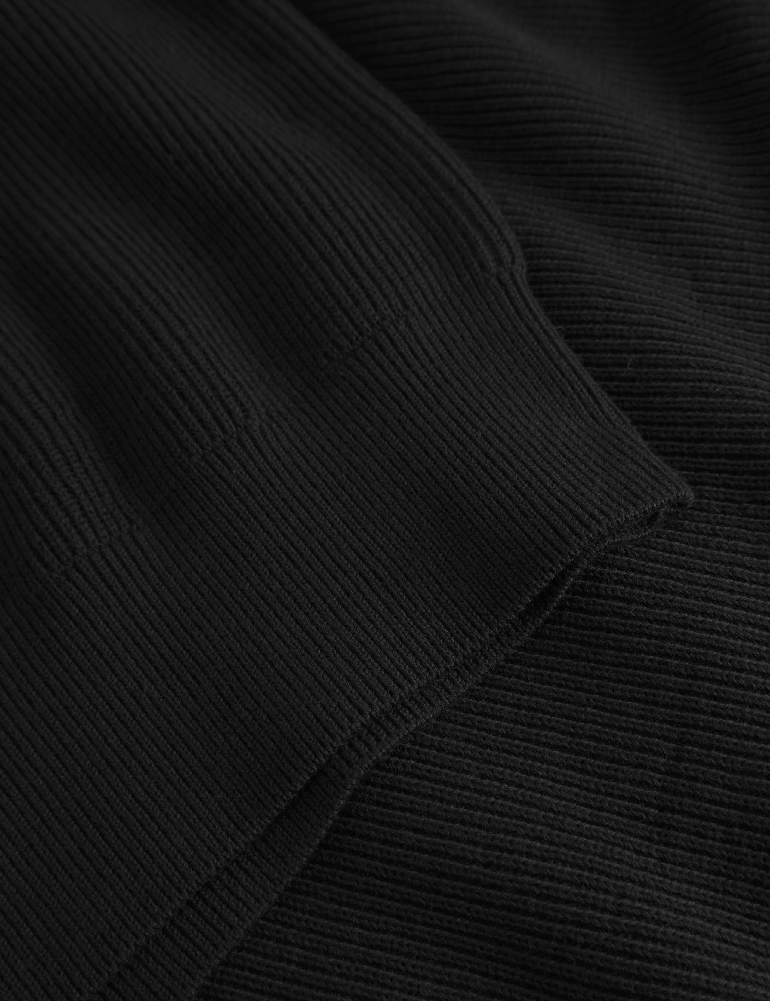 DELTA RIB HALF ZIP - BLACK sold by Foret product image thumbnail 4