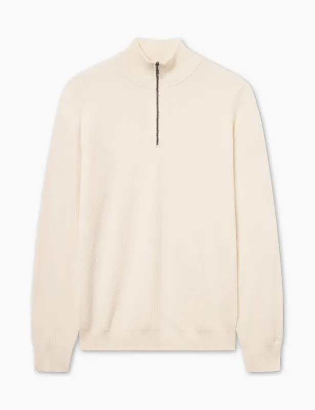 DELTA RIB HALF ZIP - CLOUD sold by Foret