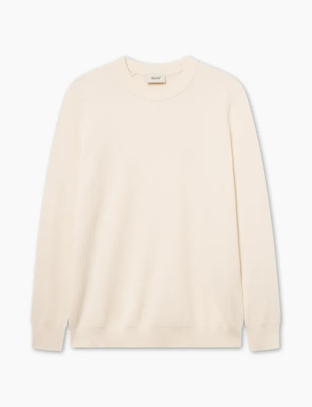 DELTA RIB KNIT - CLOUD sold by Foret