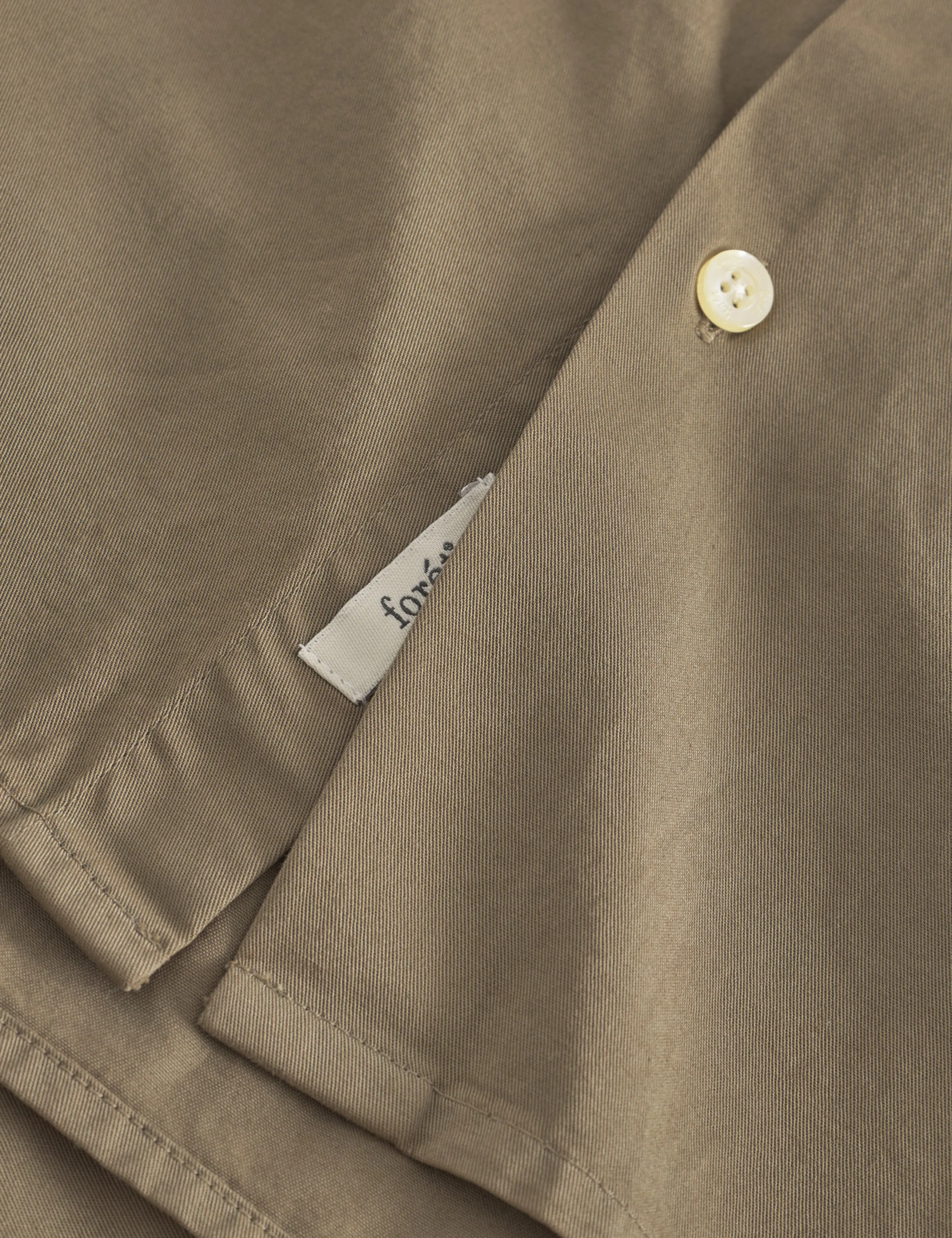 CAMP LIGHT TWILL SHIRT - DUSTY OLIVE sold by Foret product image thumbnail 5