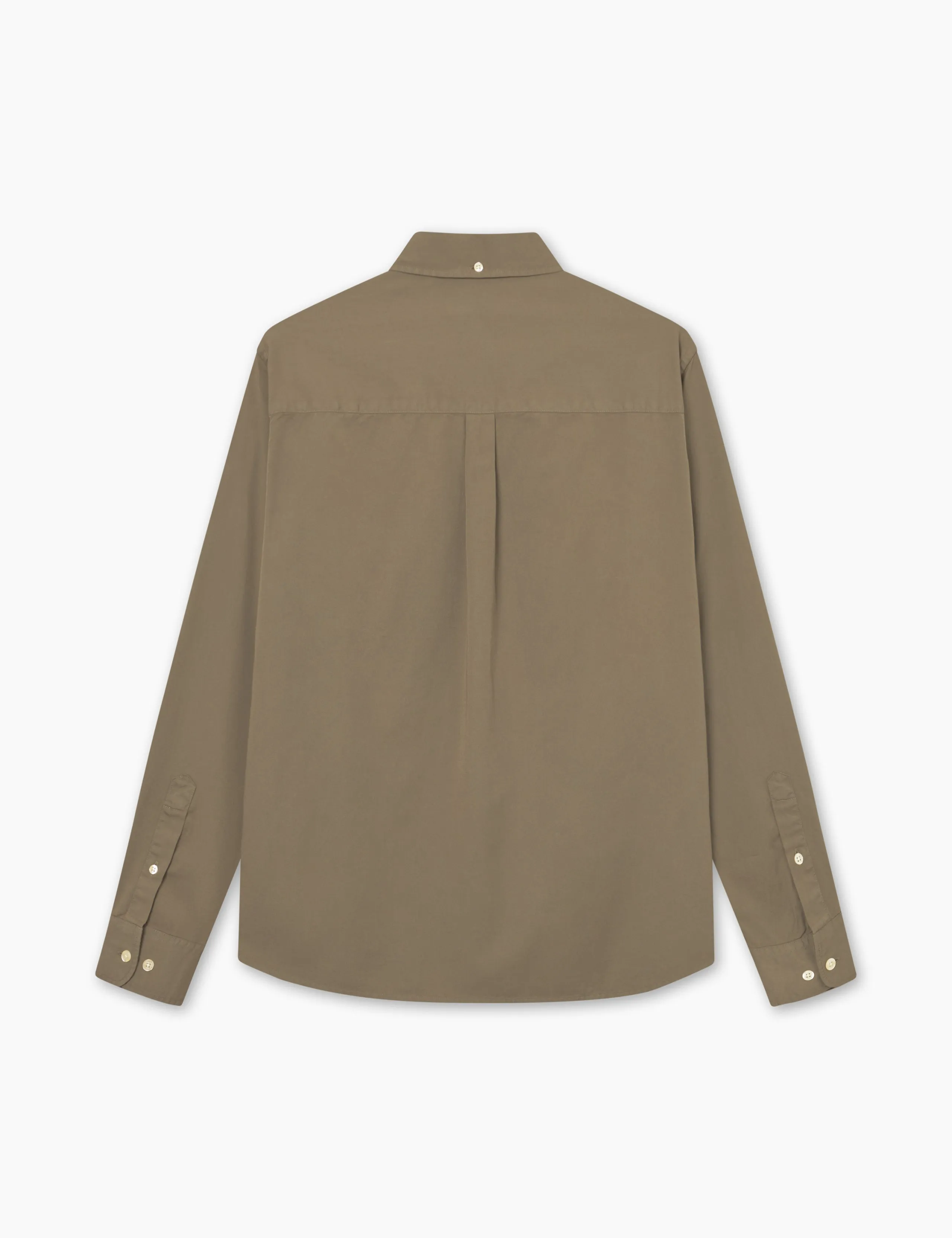 CAMP LIGHT TWILL SHIRT - DUSTY OLIVE sold by Foret product image thumbnail 2
