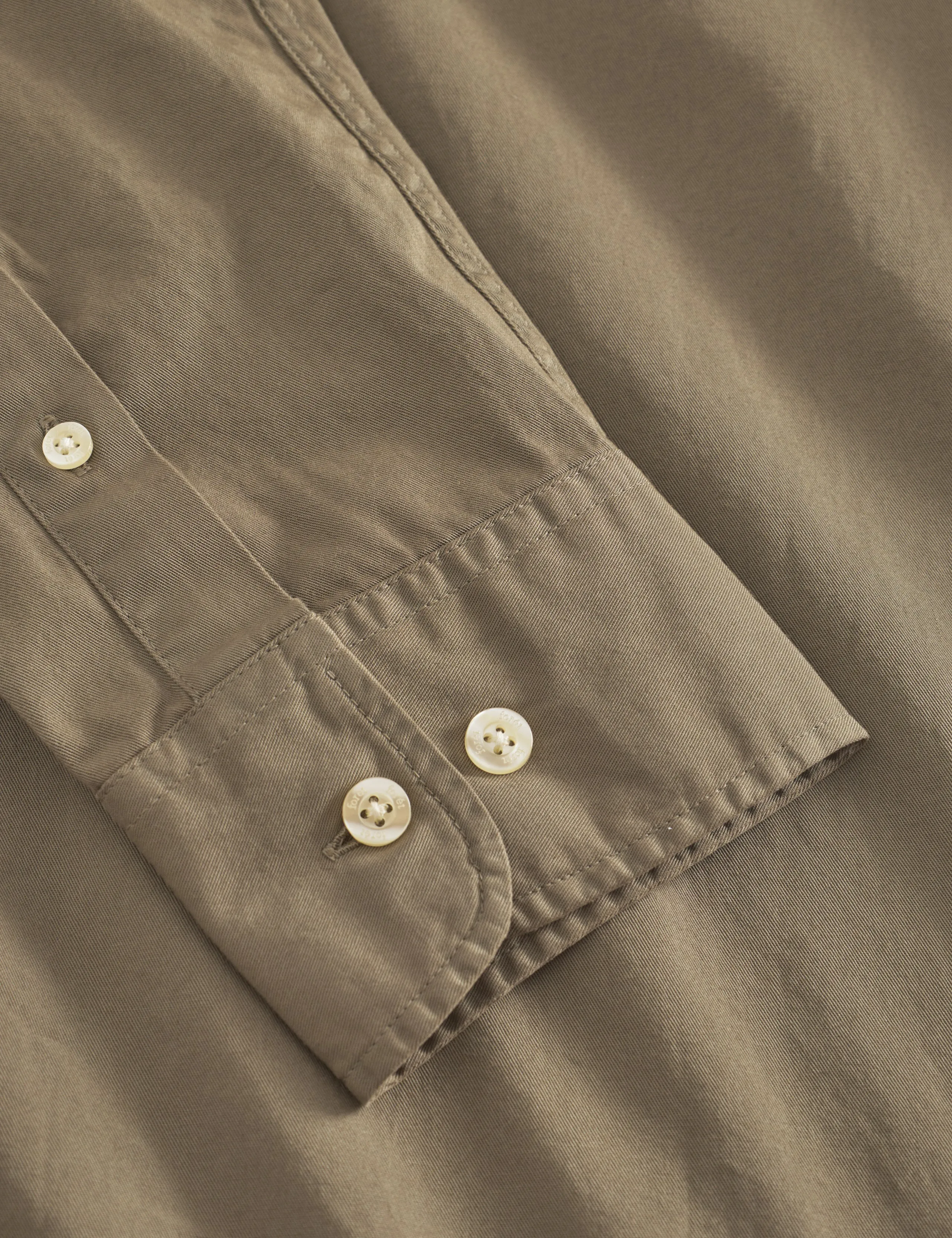 CAMP LIGHT TWILL SHIRT - DUSTY OLIVE sold by Foret product image thumbnail 4