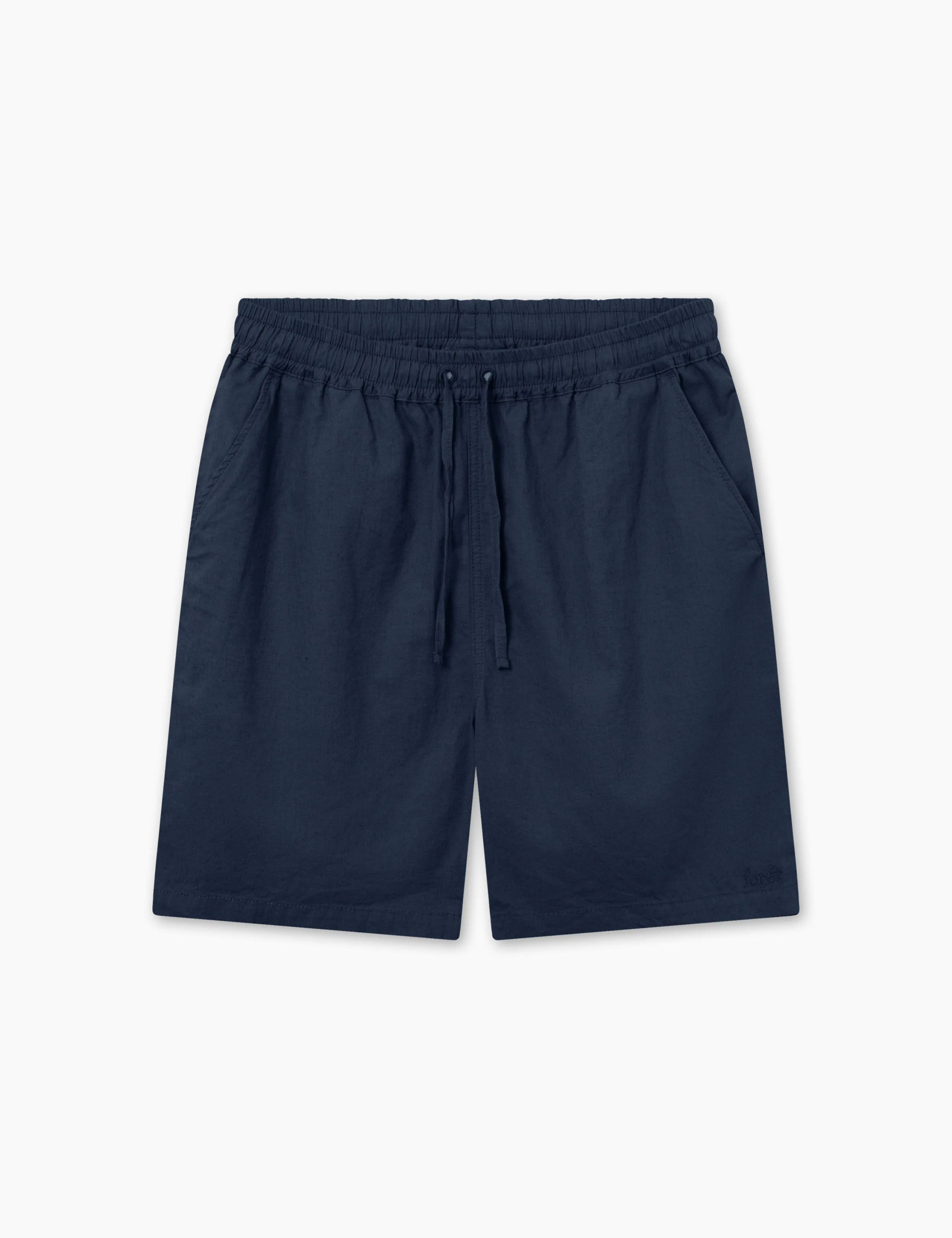 SERENE LINEN SHORTS - NAVY sold by Foret