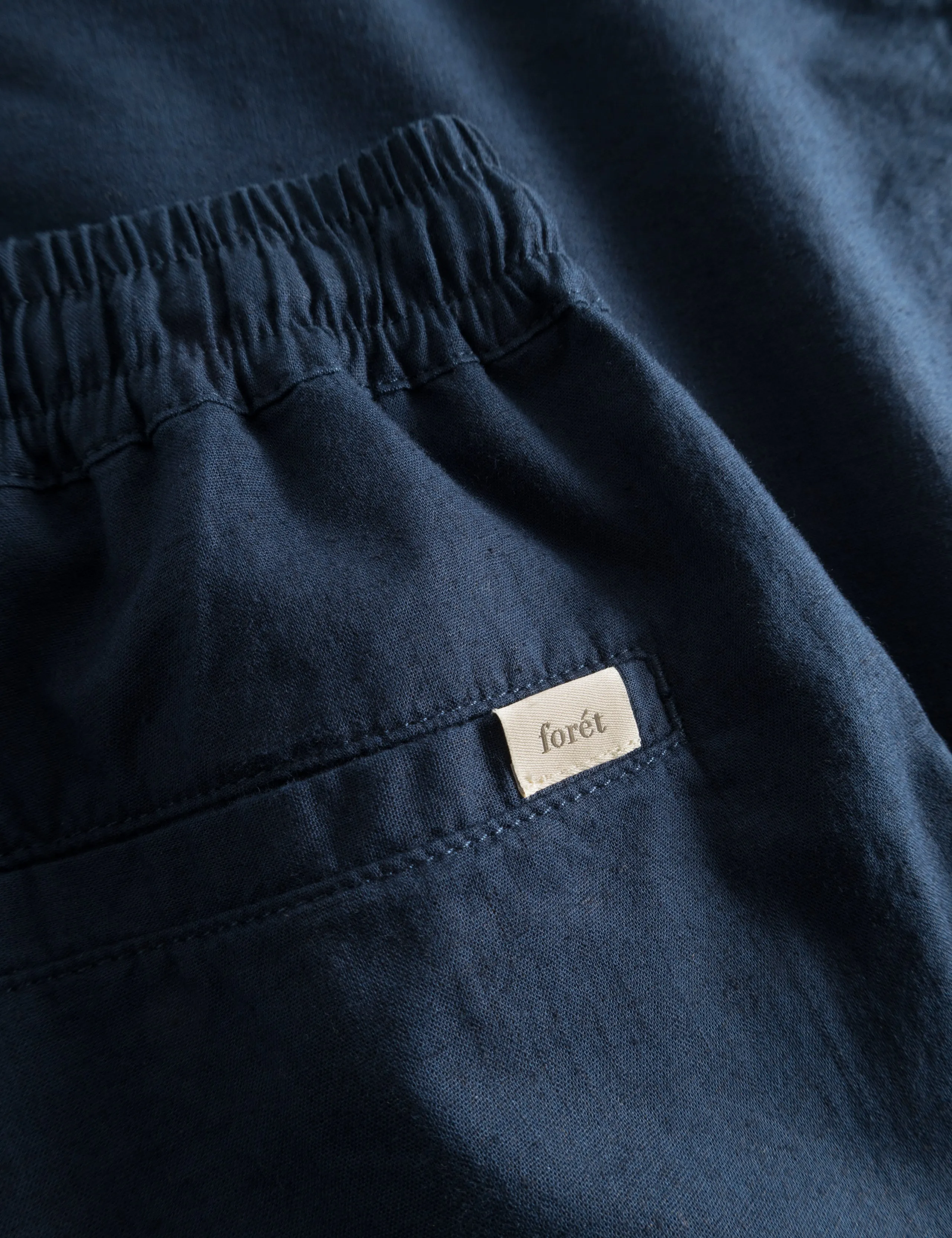 SERENE LINEN SHORTS - NAVY sold by Foret product image thumbnail 5