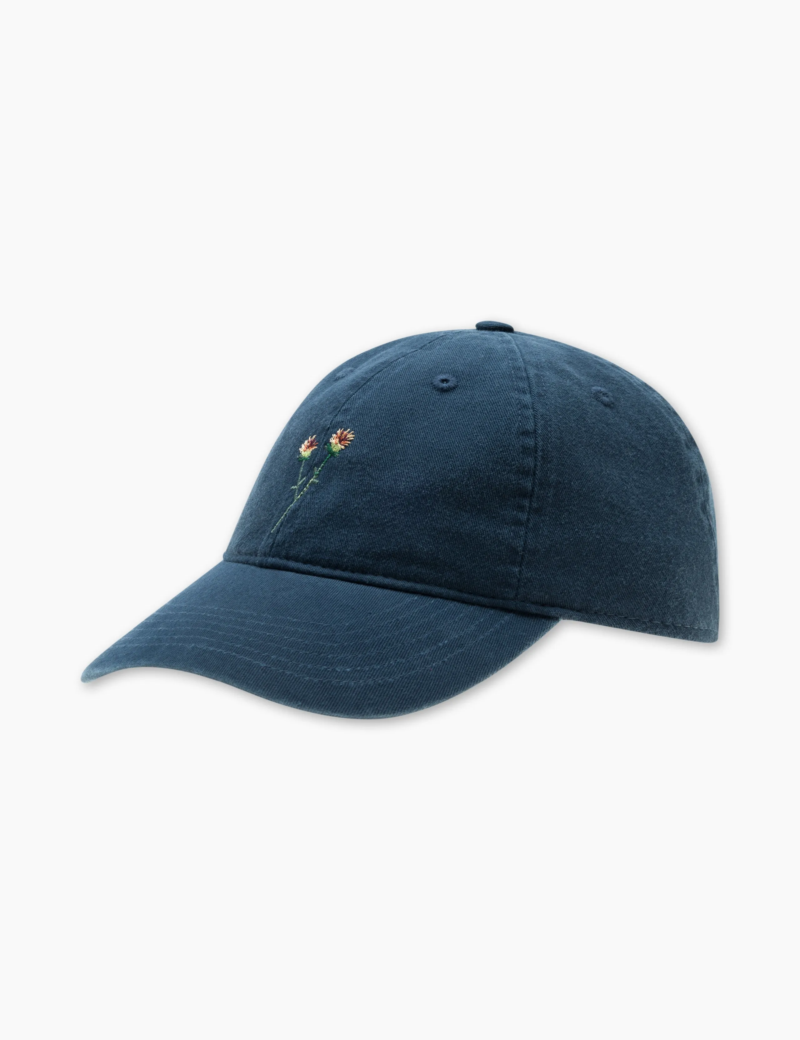 FLOWER WASHED CAP - NAVY sold by Foret
