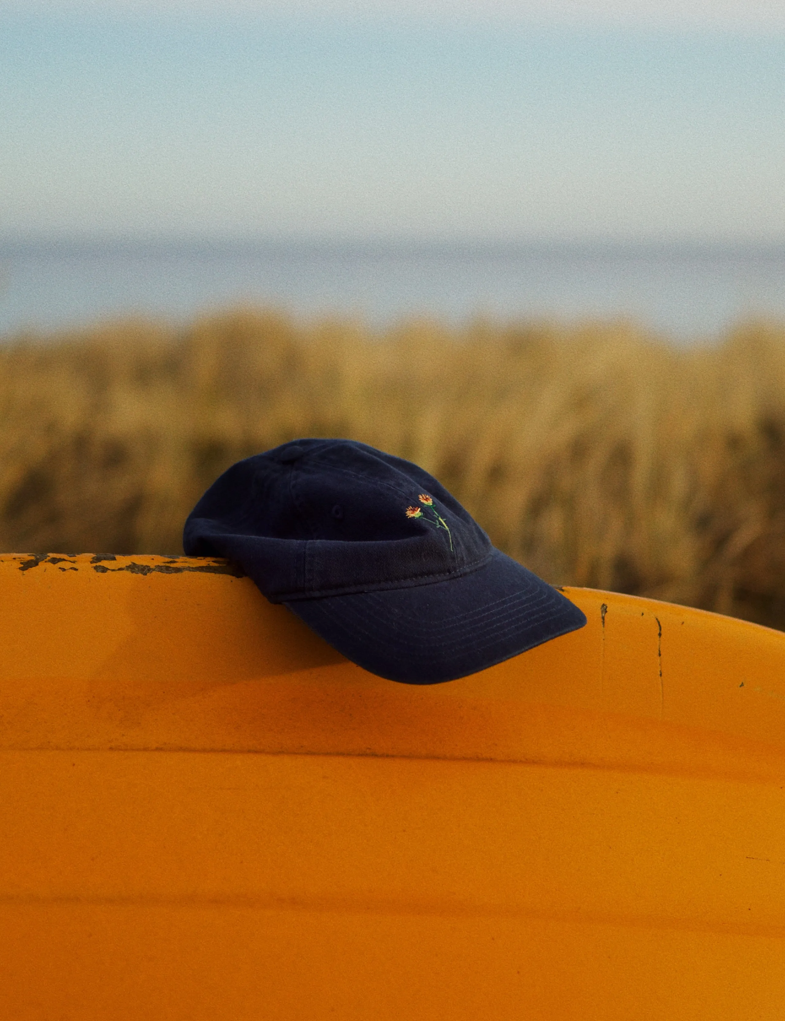 FLOWER WASHED CAP - NAVY sold by Foret product image thumbnail 2