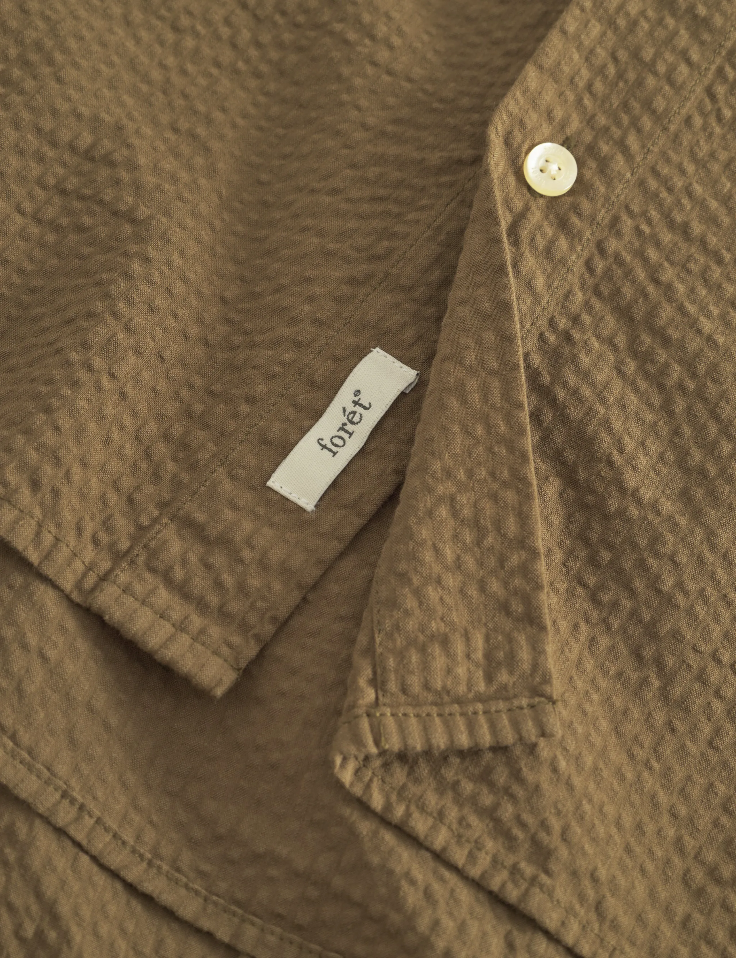 HORNET SEERSUCKER SHIRT - ARMY sold by Foret product image thumbnail 5
