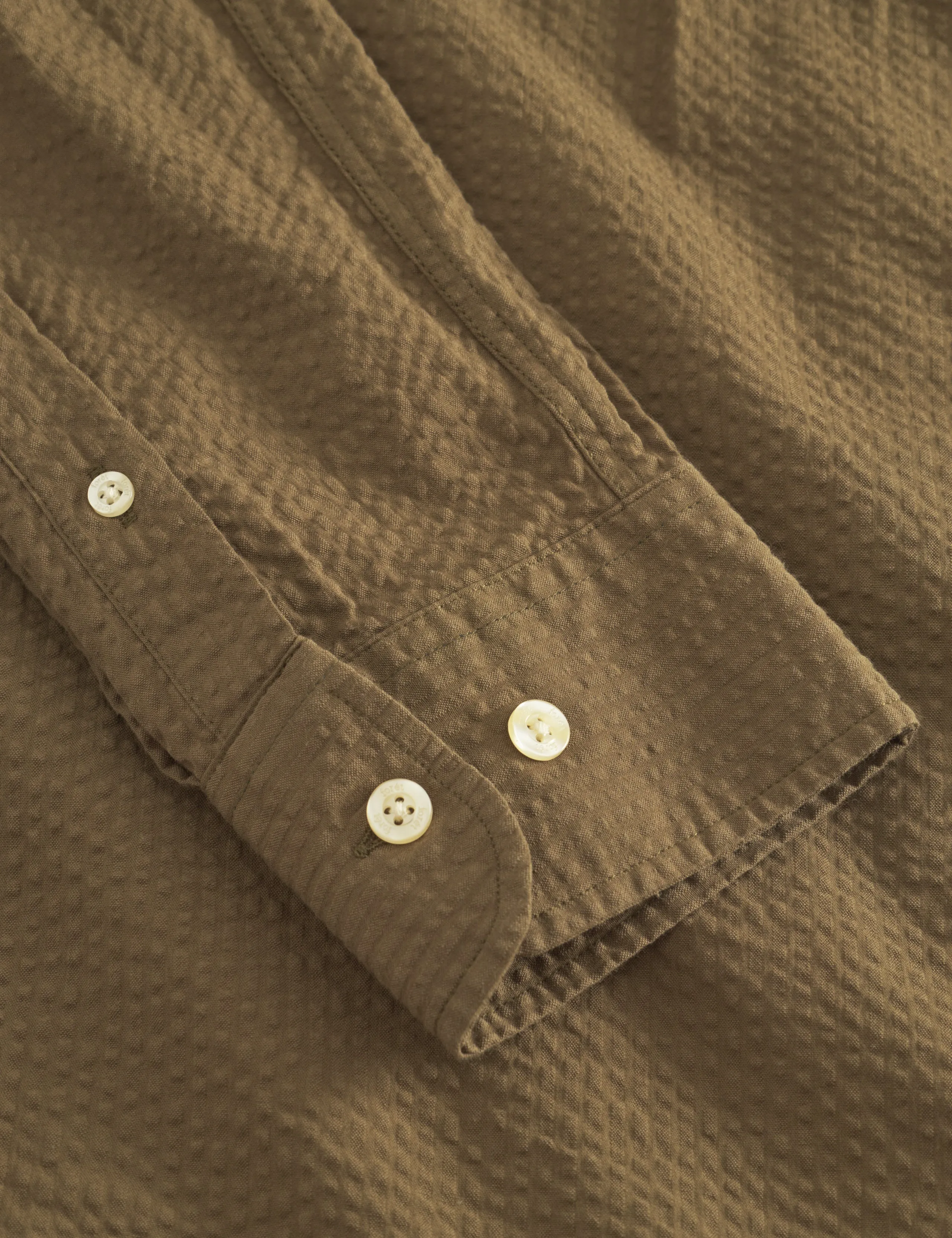 HORNET SEERSUCKER SHIRT - ARMY sold by Foret product image thumbnail 4