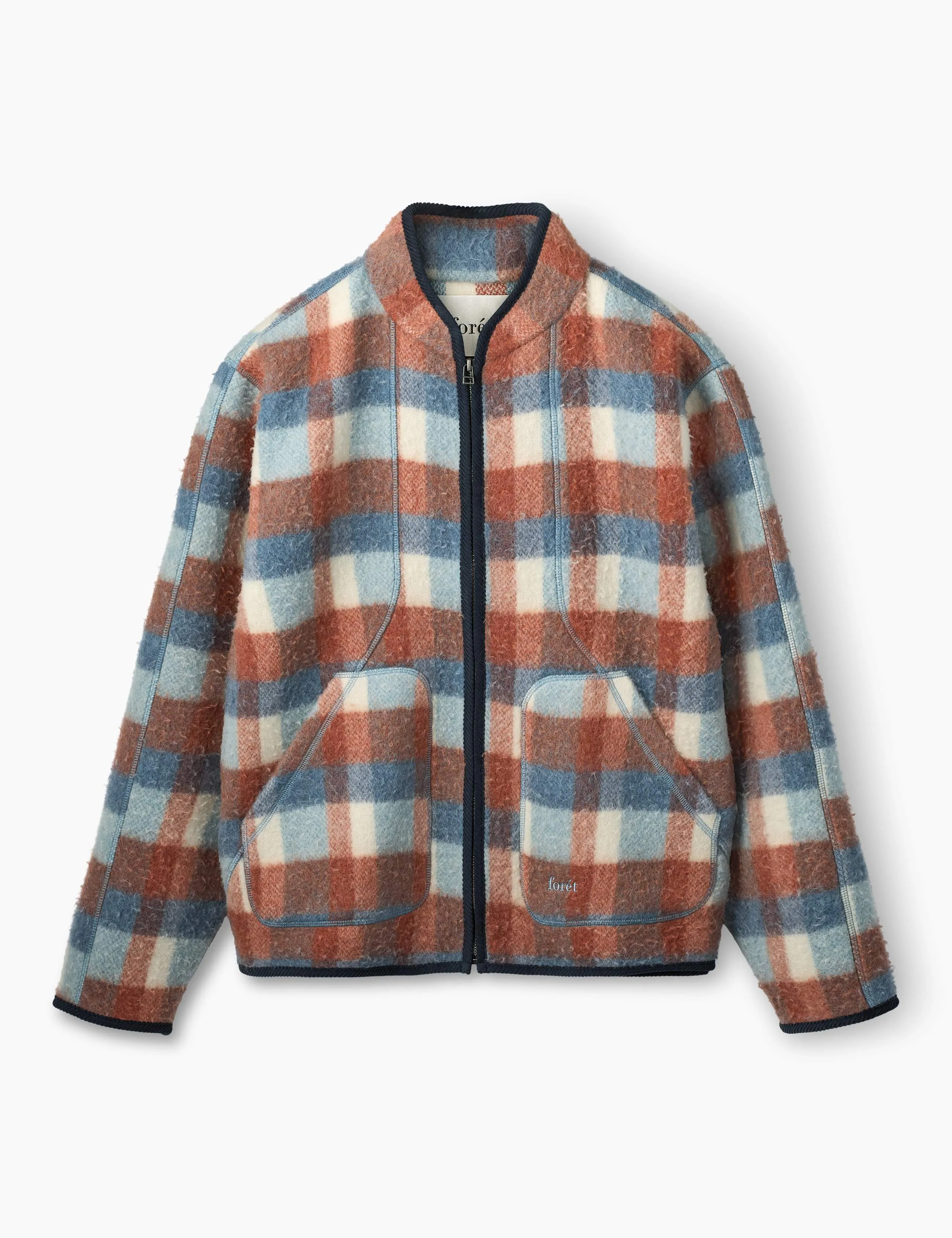 OPAL WOOL JACKET - CHECK sold by Foret