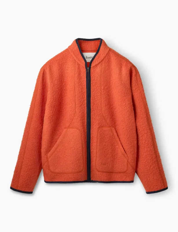OPAL WOOL JACKET - MANDARINE sold by Foret