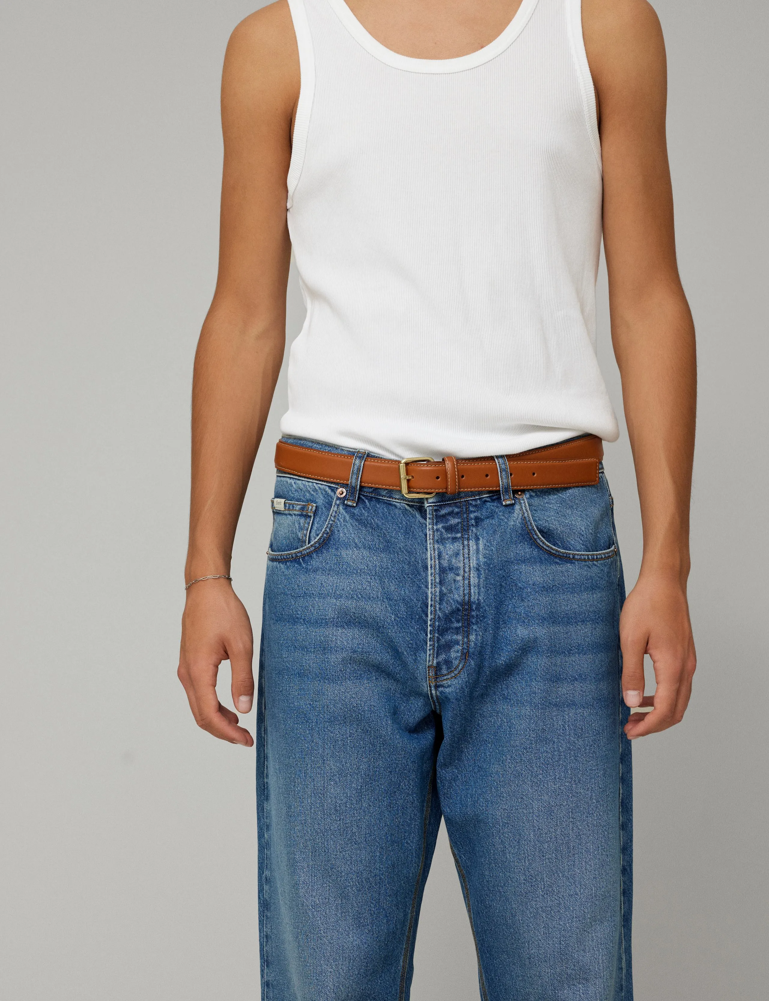 LEATHER BELT - COGNAC sold by Foret product image thumbnail 2