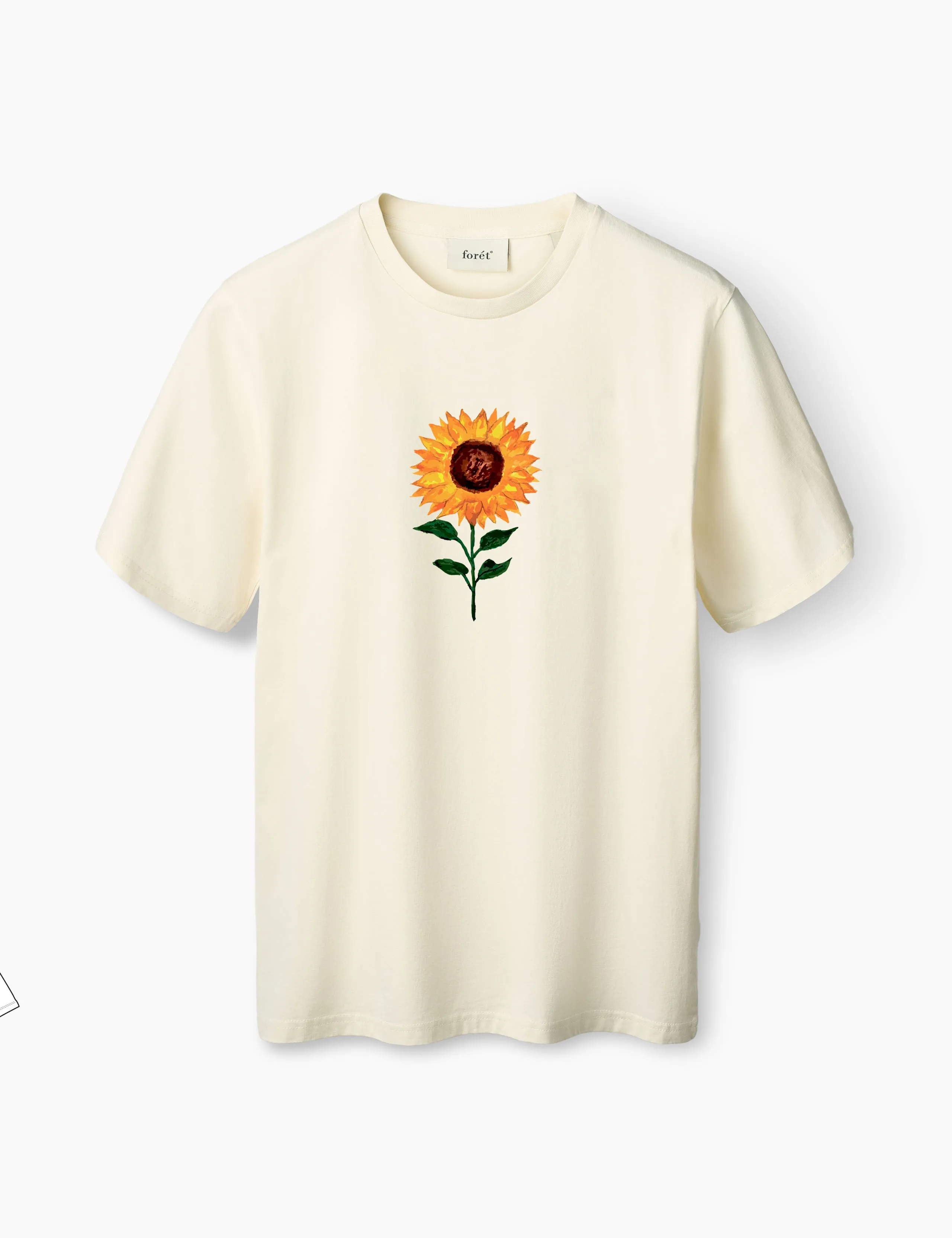 SUN T-SHIRT - CLOUD SUNFLOWER sold by Foret