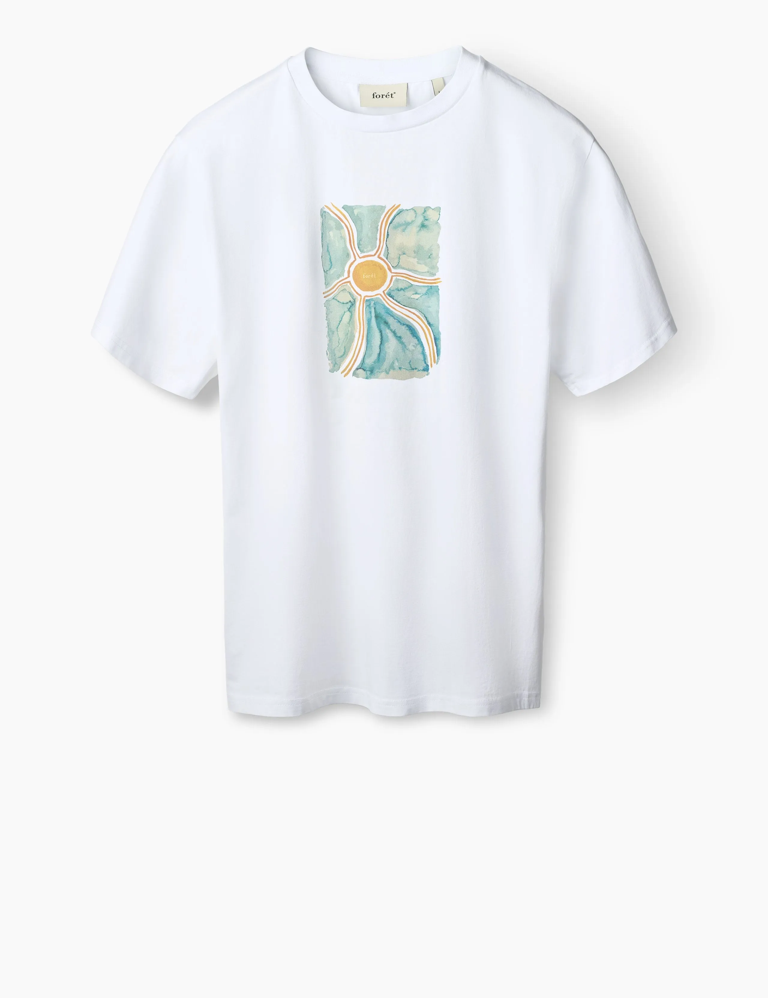 SUN T-SHIRT - WHITE SUNSHINE sold by Foret