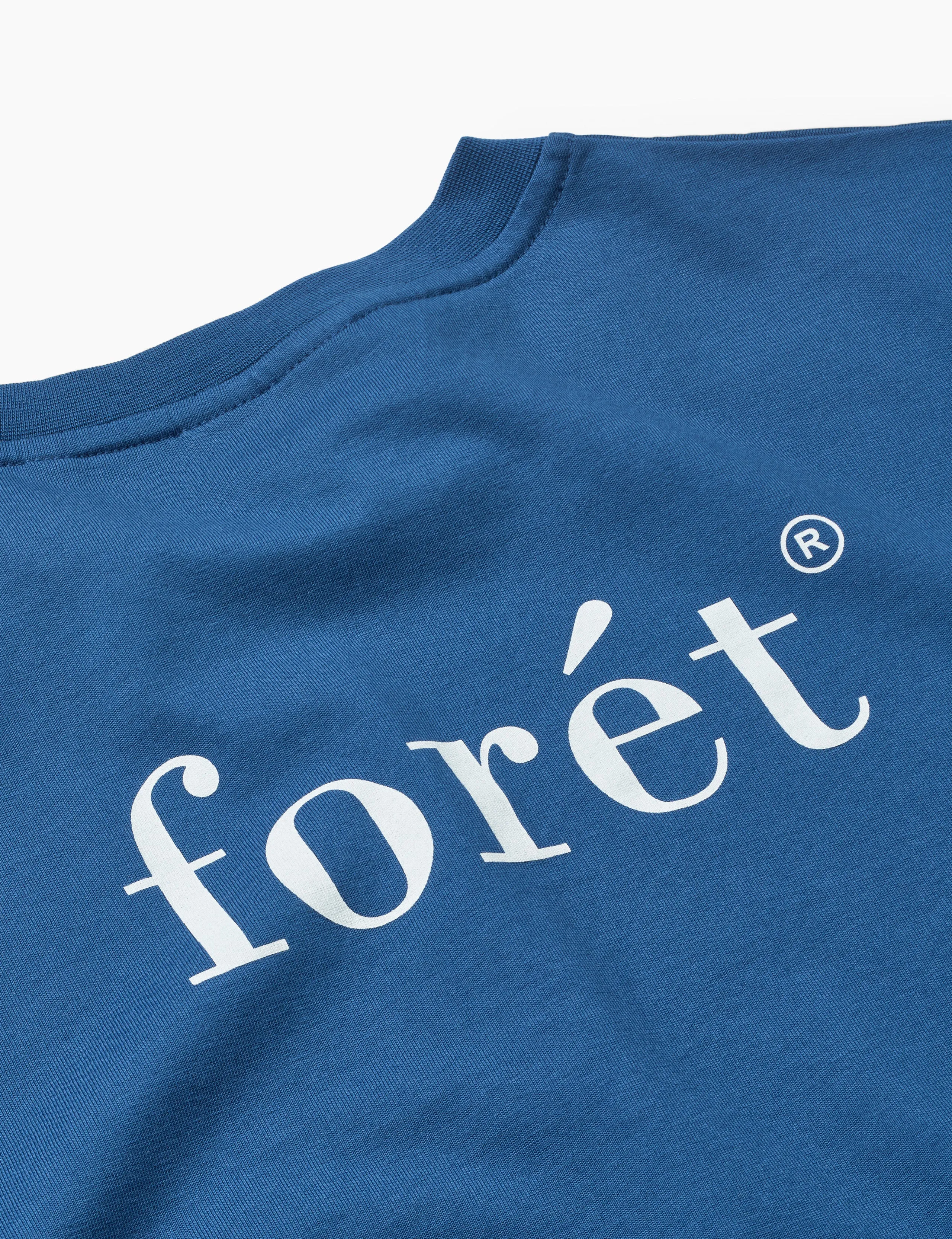 STILL T-SHIRT - BLUE WHITE sold by Foret product image thumbnail 2