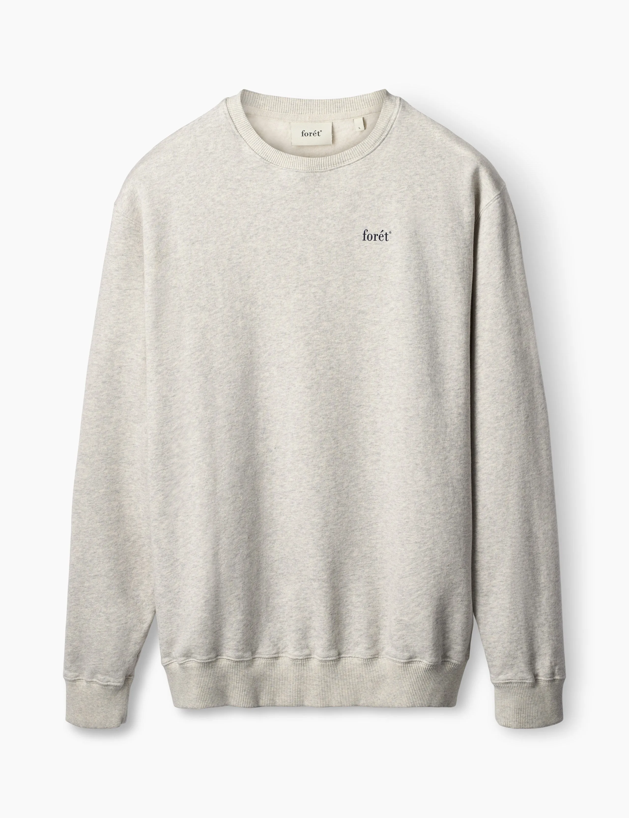 STILL SWEATSHIRT - SNOW MELANGE BLUE sold by Foret