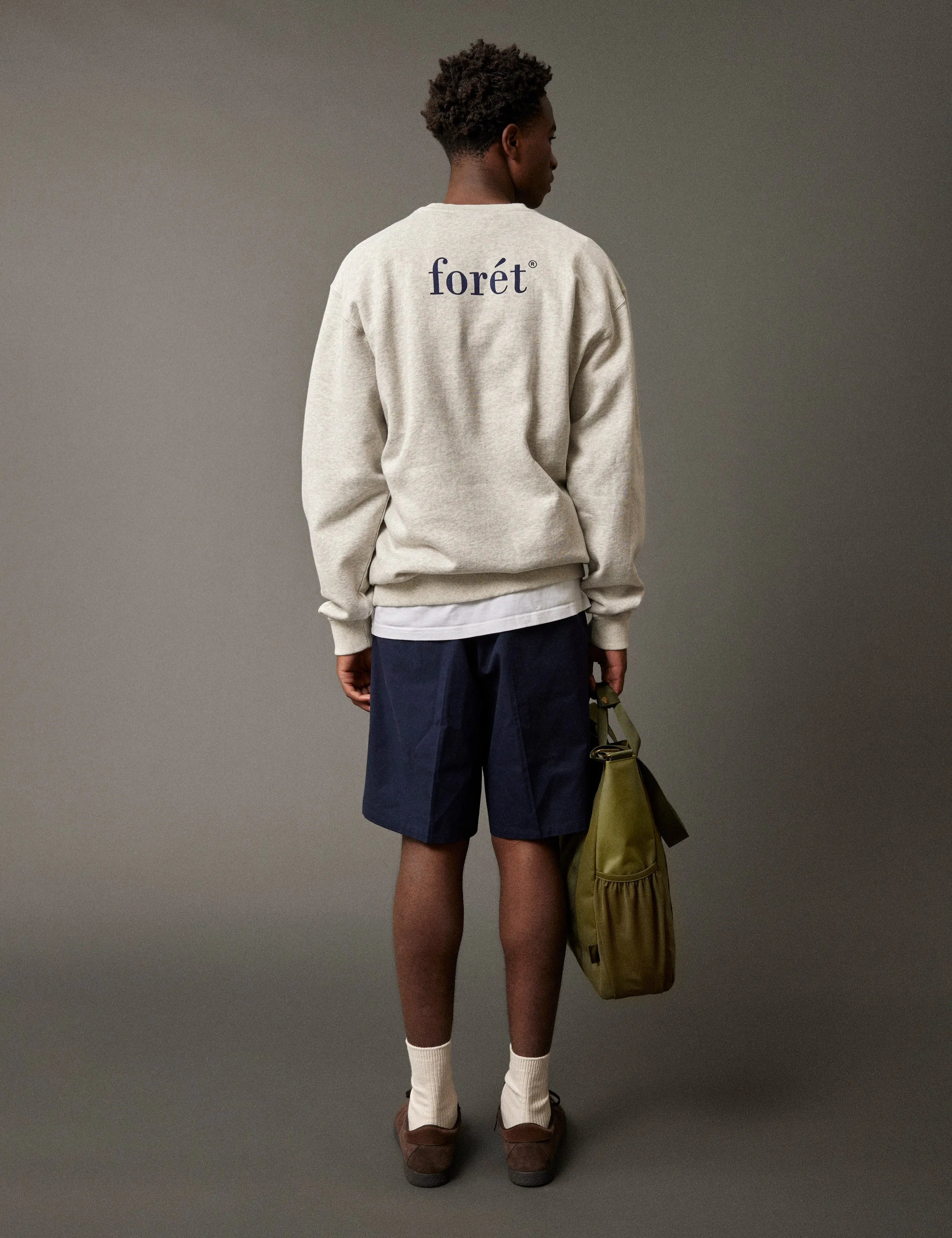 STILL SWEATSHIRT - SNOW MELANGE BLUE sold by Foret product image thumbnail 4