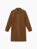 SHELTER WOOL LONG COAT - BROWN sold by Foret
