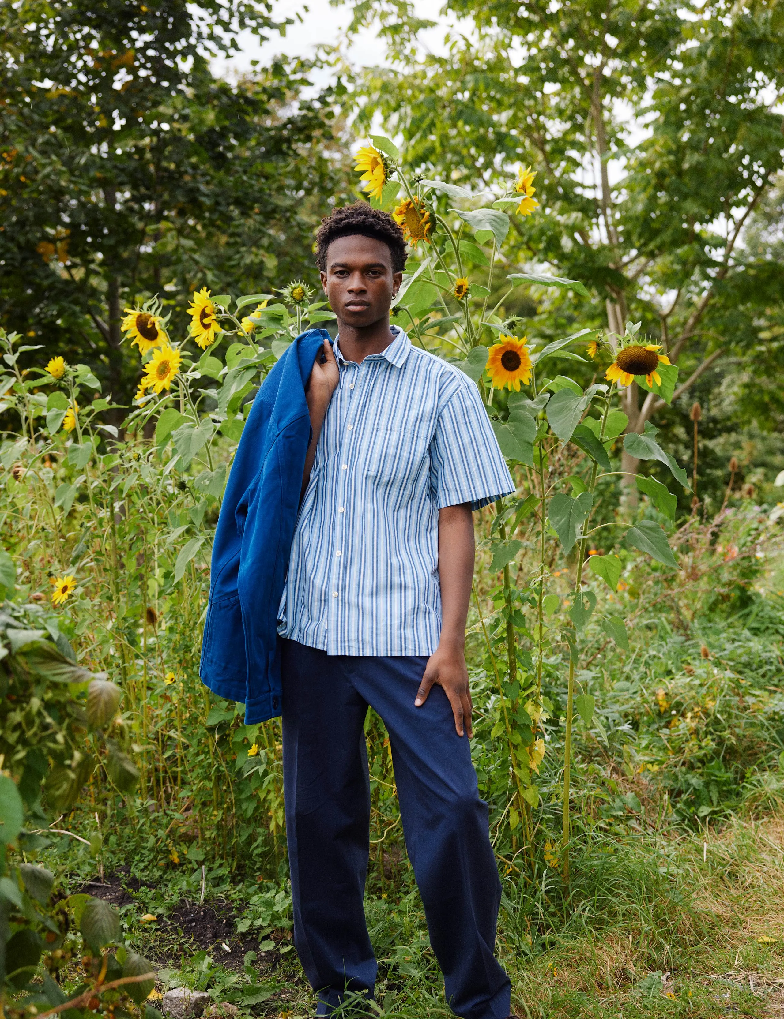 ATLAS POPLIN SHIRT - LIGHT BLUE STRIPE sold by Foret product image thumbnail 4