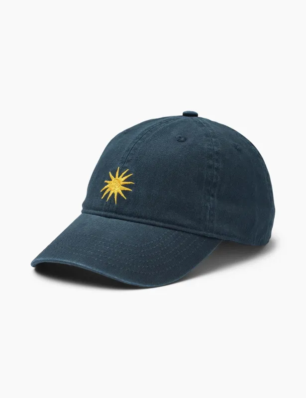 SOL WASHED CAP - NAVY sold by Foret