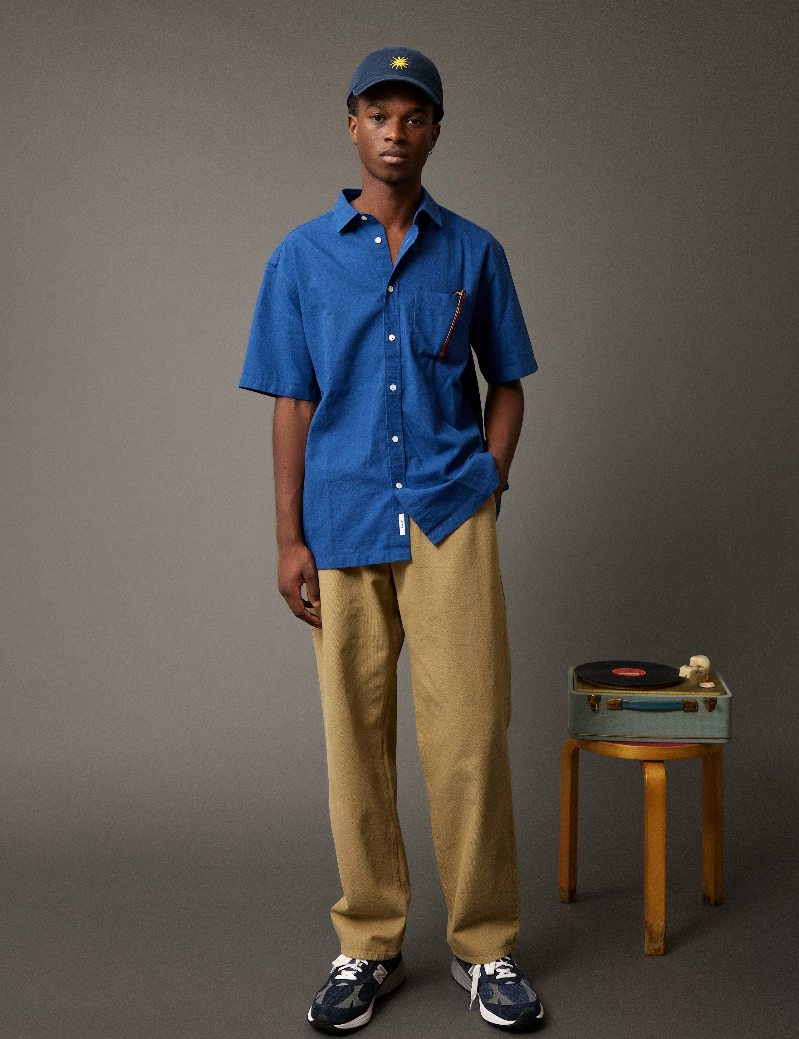 COSMOS LINEN SHIRT - BLUE sold by Foret product image thumbnail 2