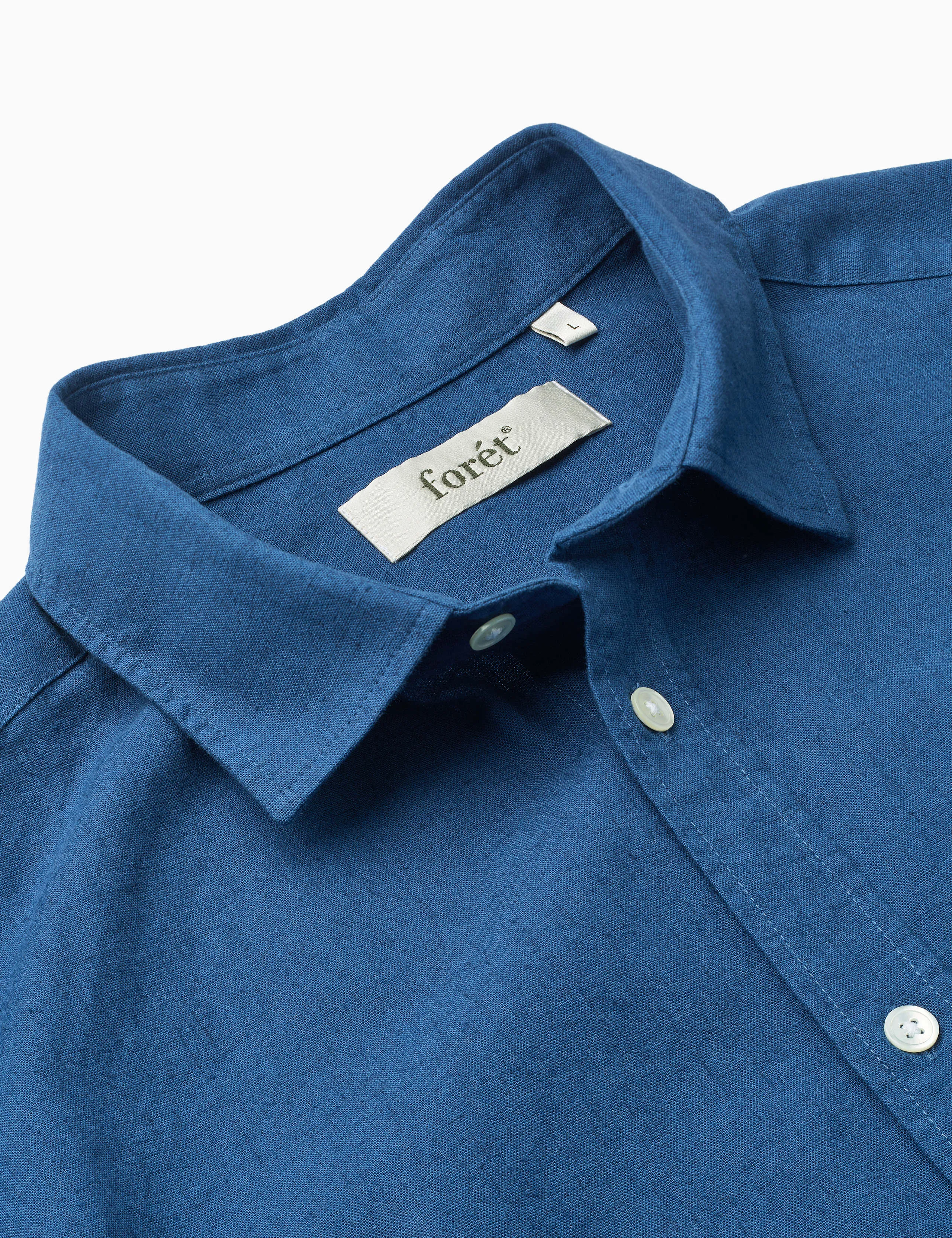 COSMOS LINEN SHIRT - BLUE sold by Foret product image thumbnail 4