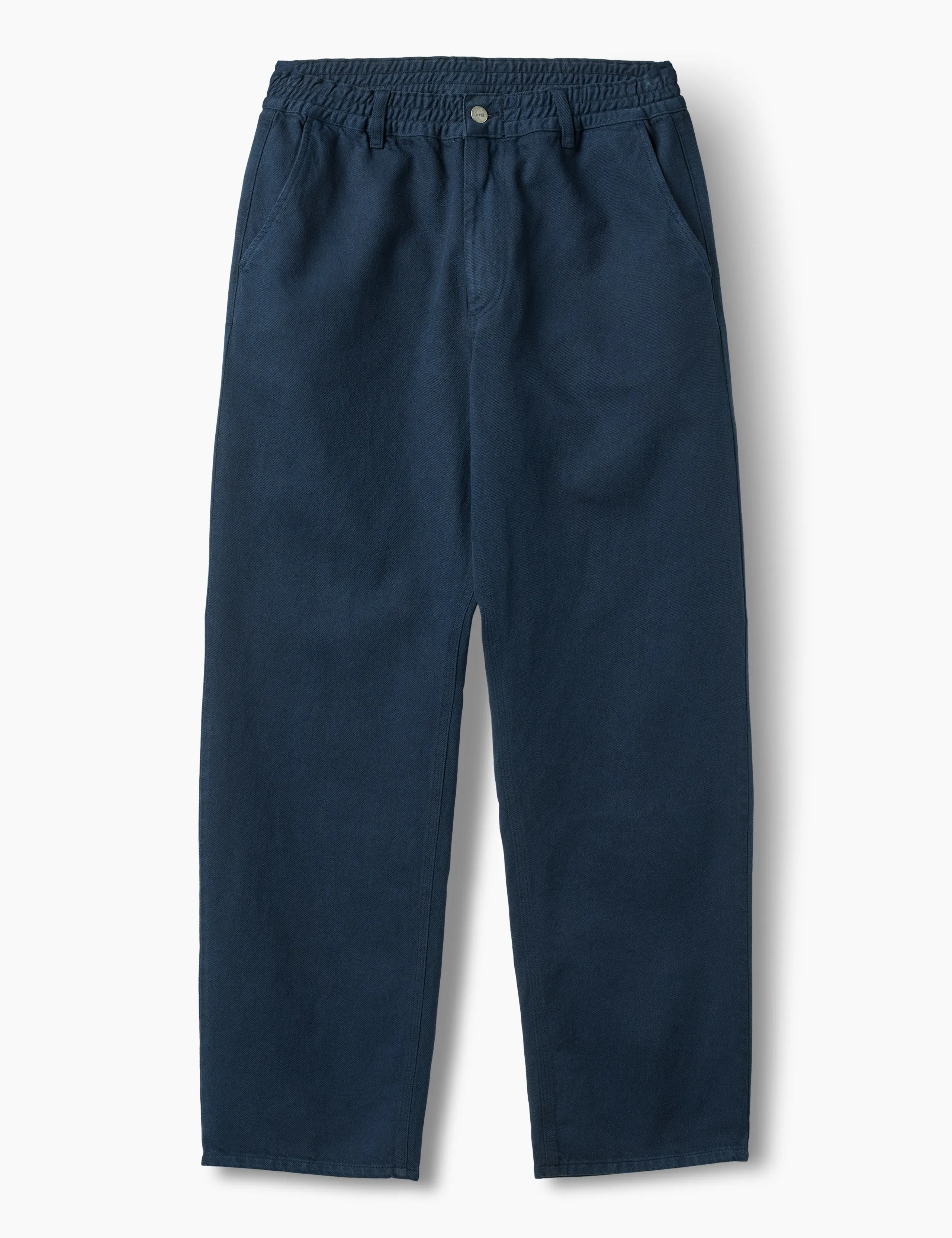 CLAY TWILL PANTS - NAVY/NAVY sold by Foret