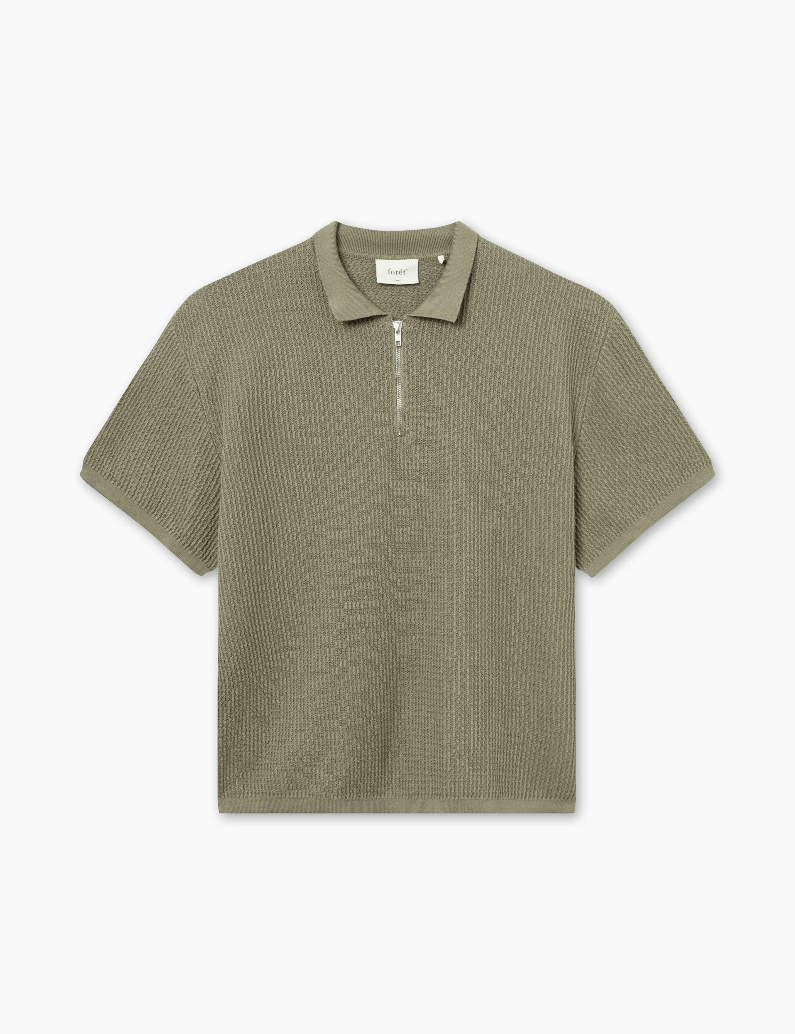 MOMENT HALF ZIP KNIT - DUSTY OLIVE sold by Foret
