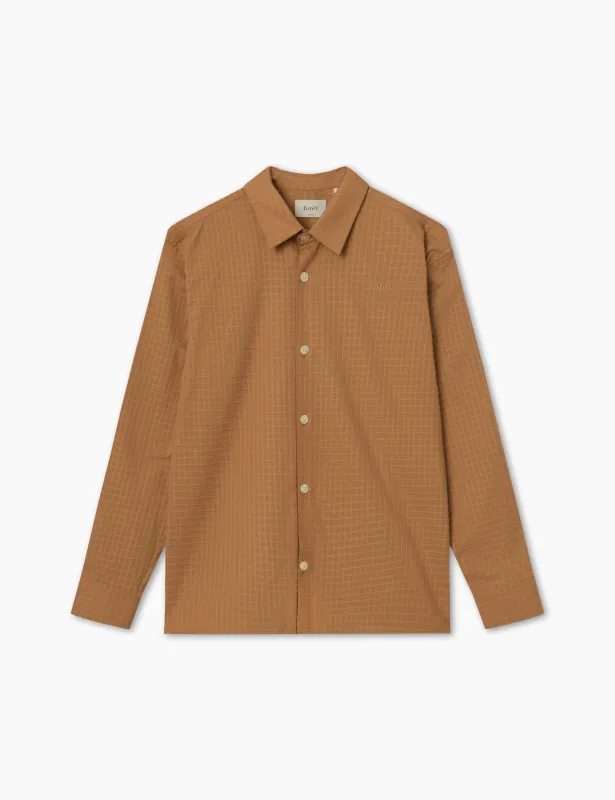 ATLAS LOOM SHIRT - RUBBER made by Foret