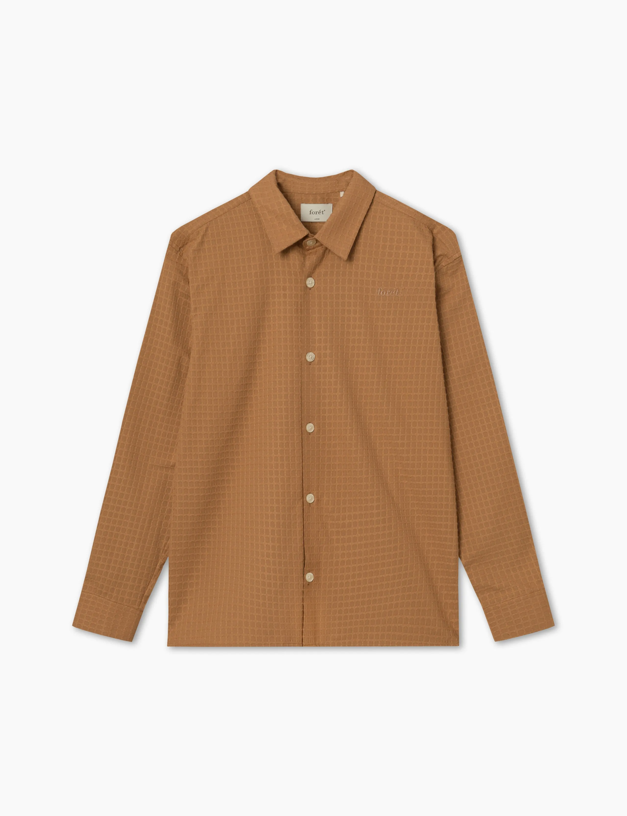 ATLAS LOOM SHIRT - RUBBER sold by Foret