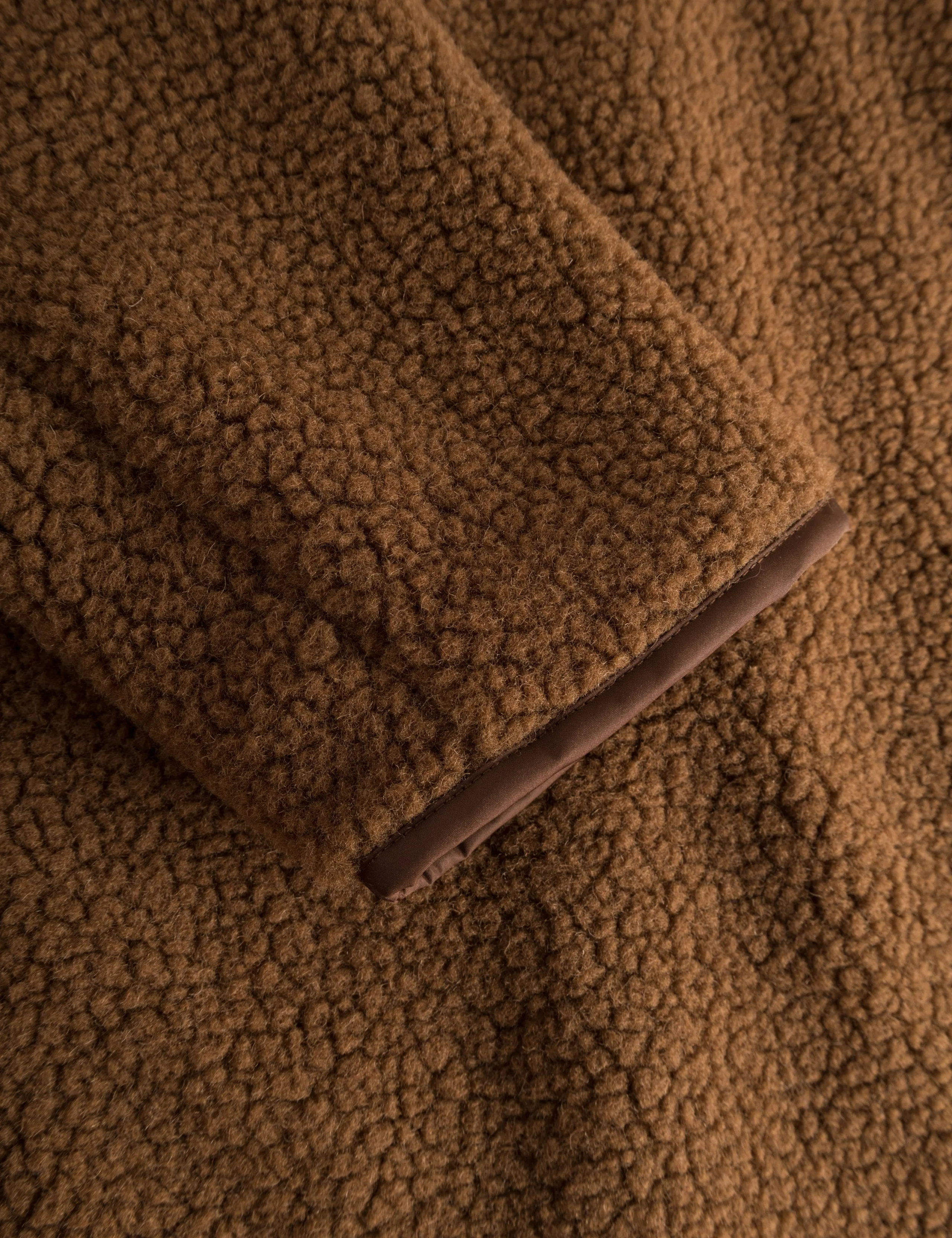 AURA SHERPA FLEECE JACKET - BROWN sold by Foret product image thumbnail 4