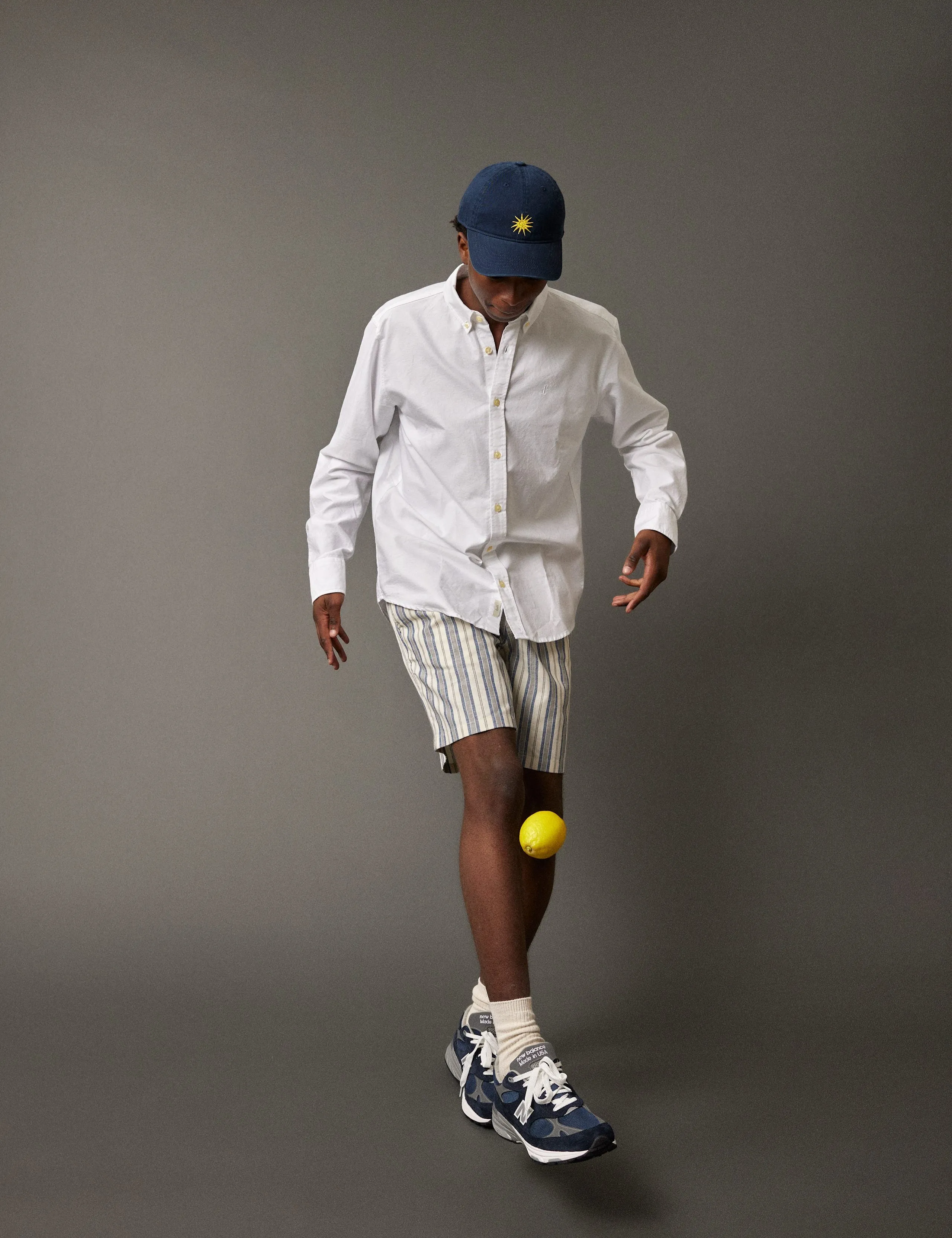 SERENE LINEN SHORTS - BLUE STRIPE sold by Foret product image thumbnail 2