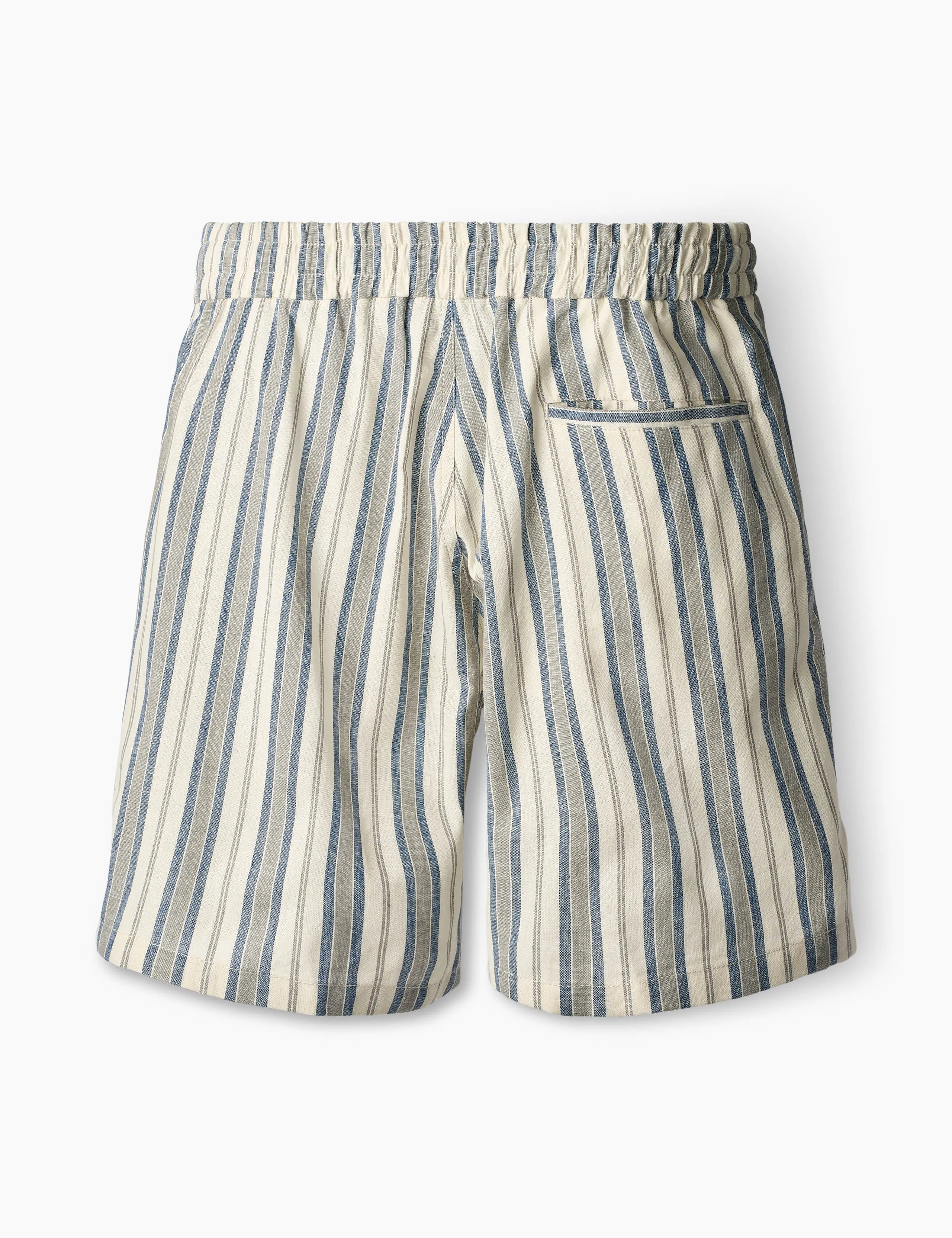 SERENE LINEN SHORTS - BLUE STRIPE sold by Foret product image thumbnail 5