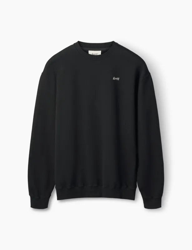 FIN SWEATSHIRT - BLACK sold by Foret