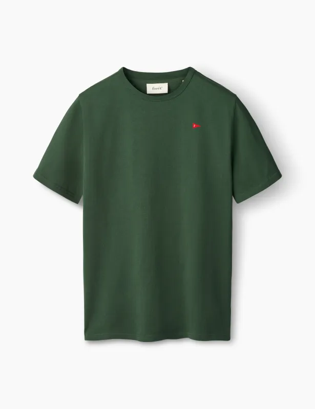 FLAG T-SHIRT - DARK GREEN sold by Foret