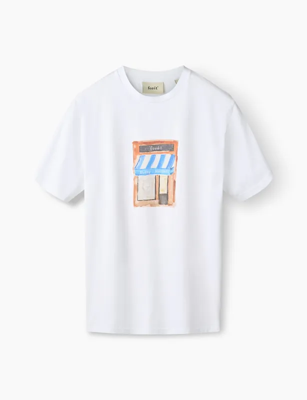MARKET T-SHIRT - WHITE made by Foret
