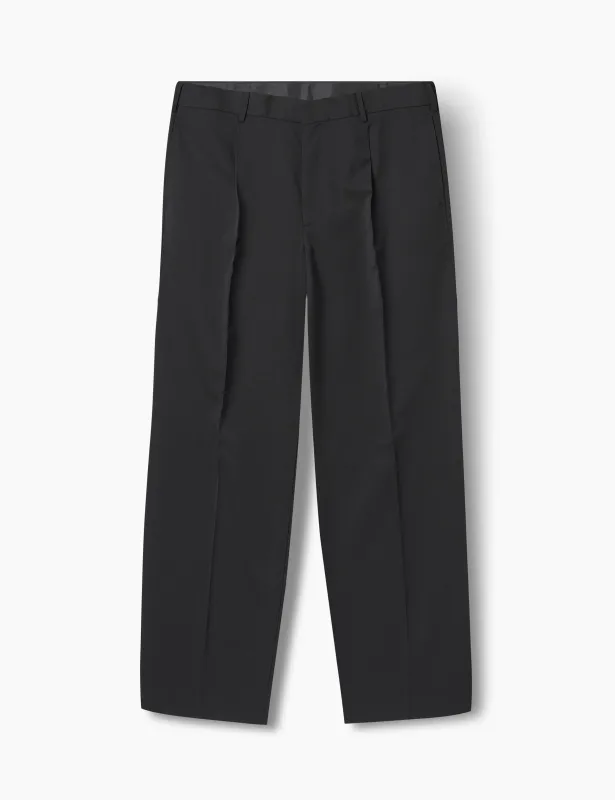 WRITER WOOL PANTS - BLACK sold by Foret