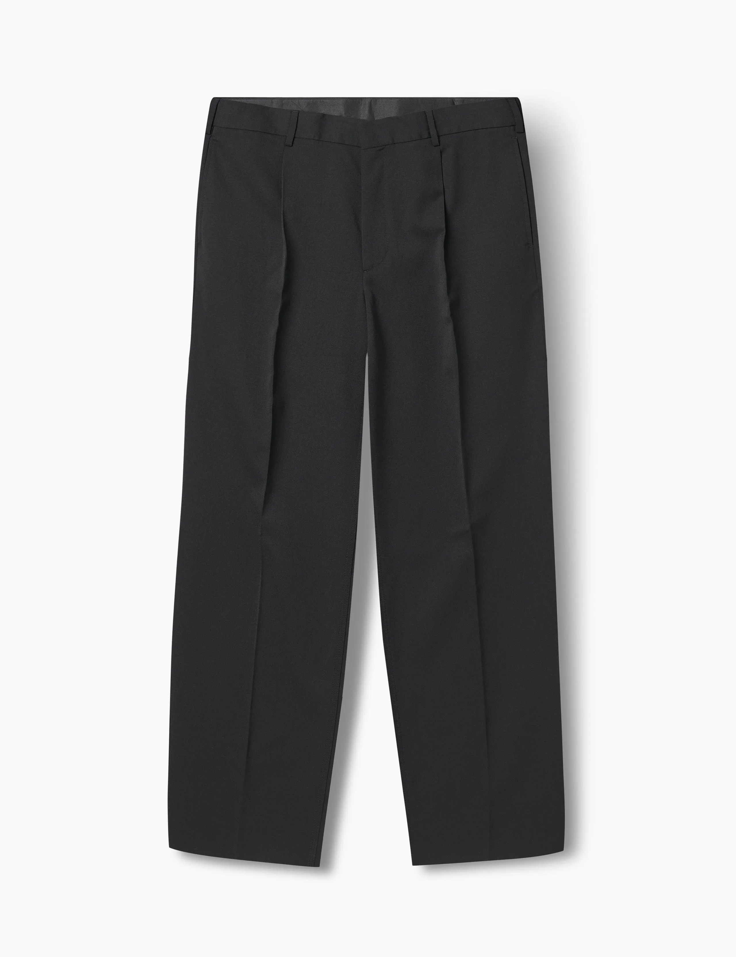 WRITER WOOL PANTS - BLACK sold by Foret