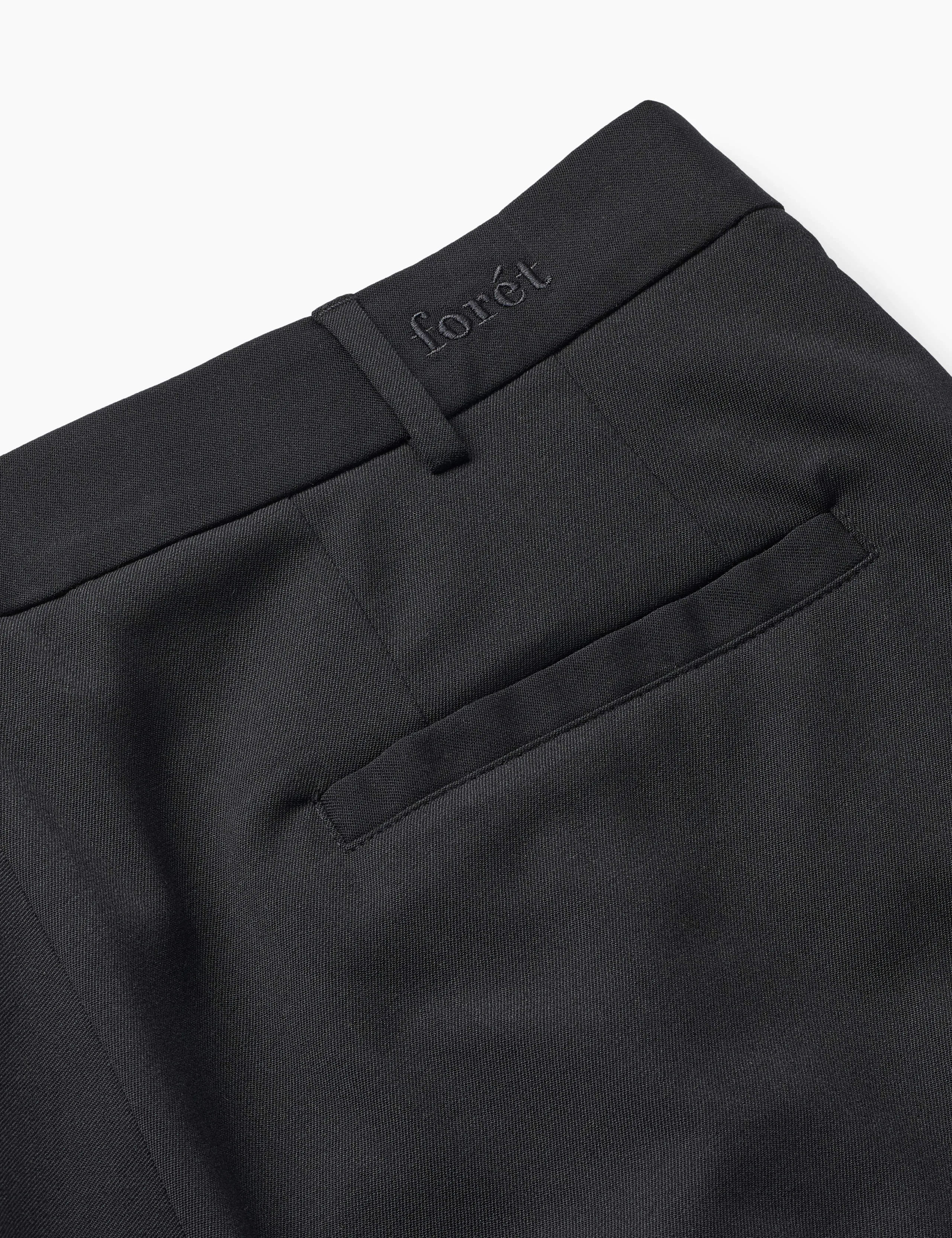 WRITER WOOL PANTS - BLACK sold by Foret product image thumbnail 5