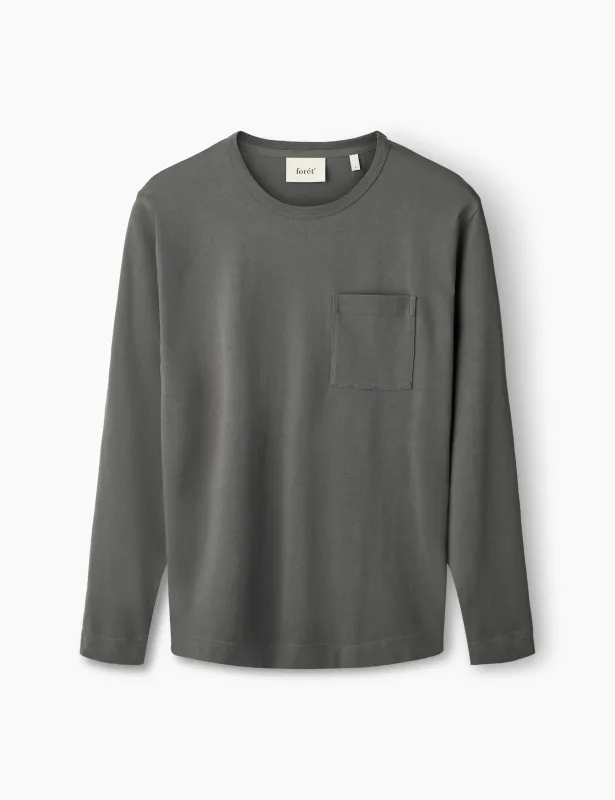 PLANET LONGSLEEVE - DARK GREY sold by Foret
