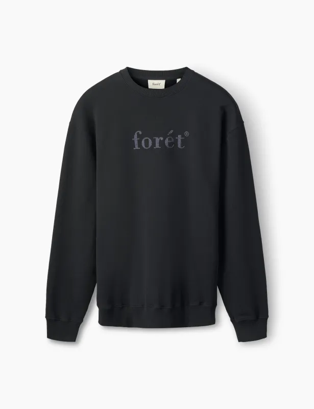 BOAT SWEATSHIRT - BLACK/DARK GREY sold by Foret
