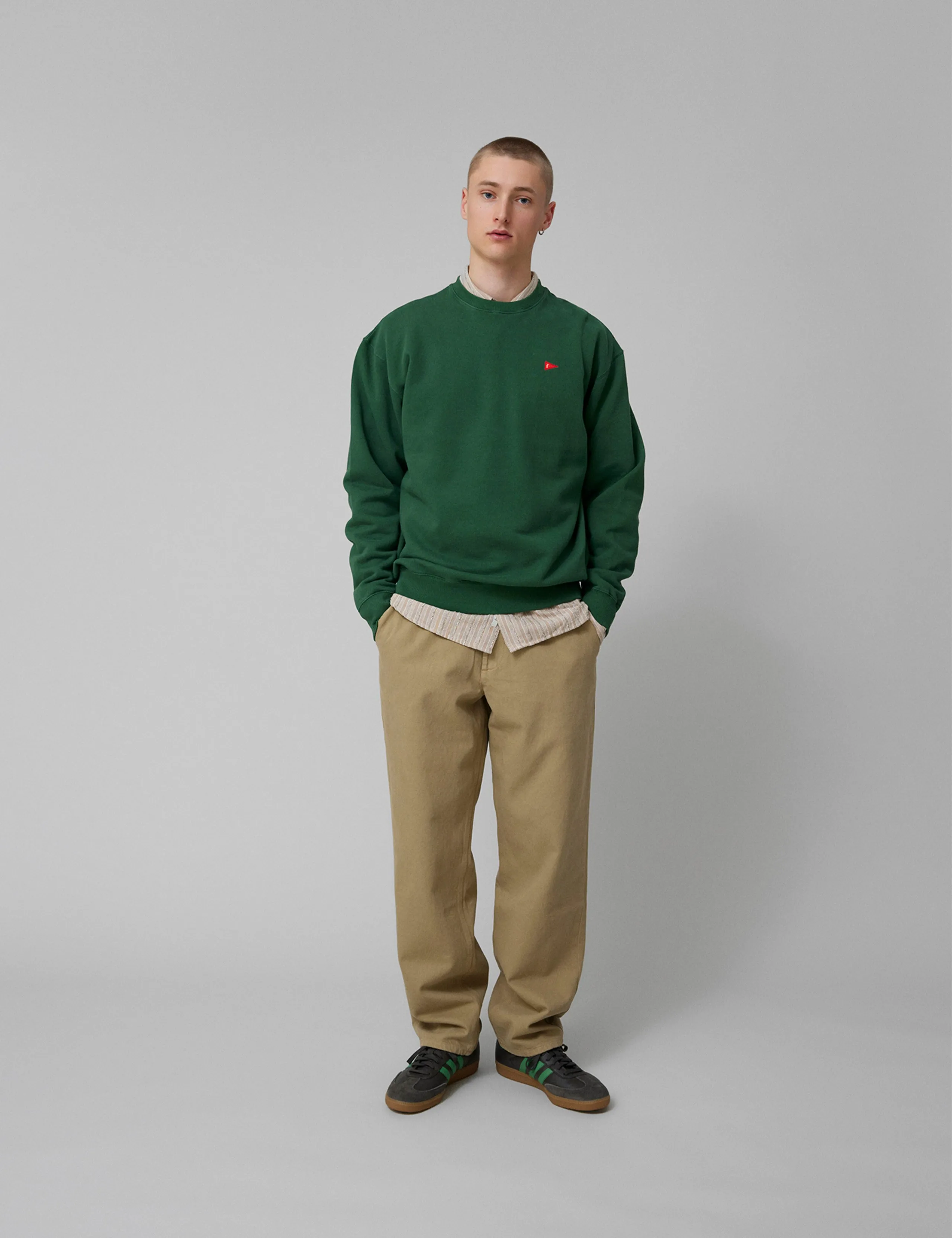 FLAG SWEATSHIRT - DARK GREEN sold by Foret product image thumbnail 2