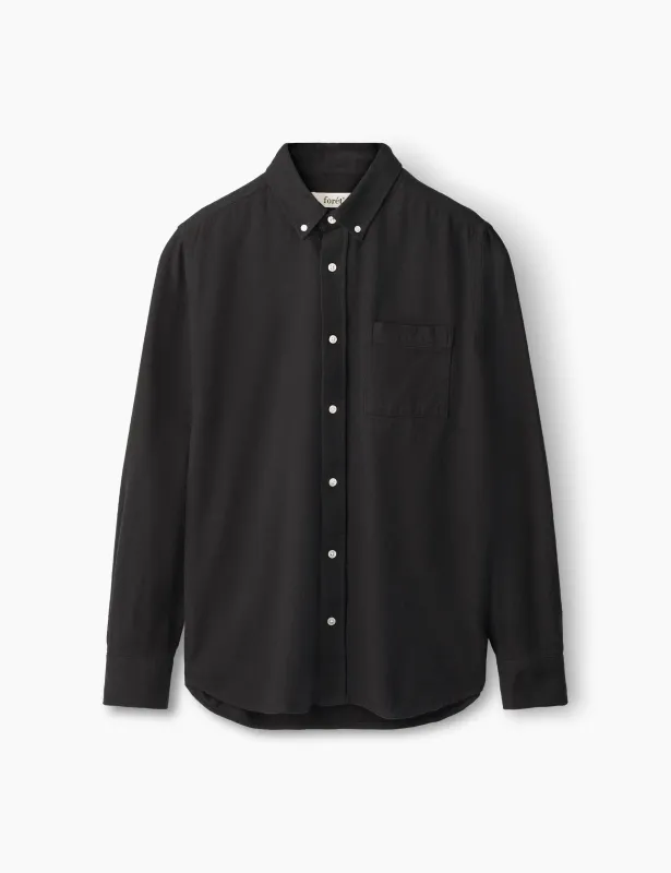 CREEK FLANNEL SHIRT - BLACK sold by Foret