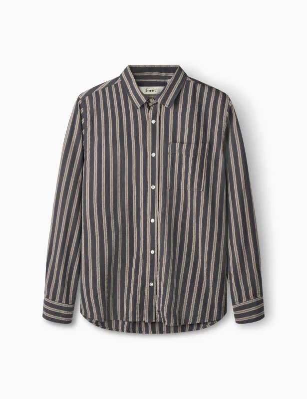 RIVER SHIRT - DARK GREY sold by Foret