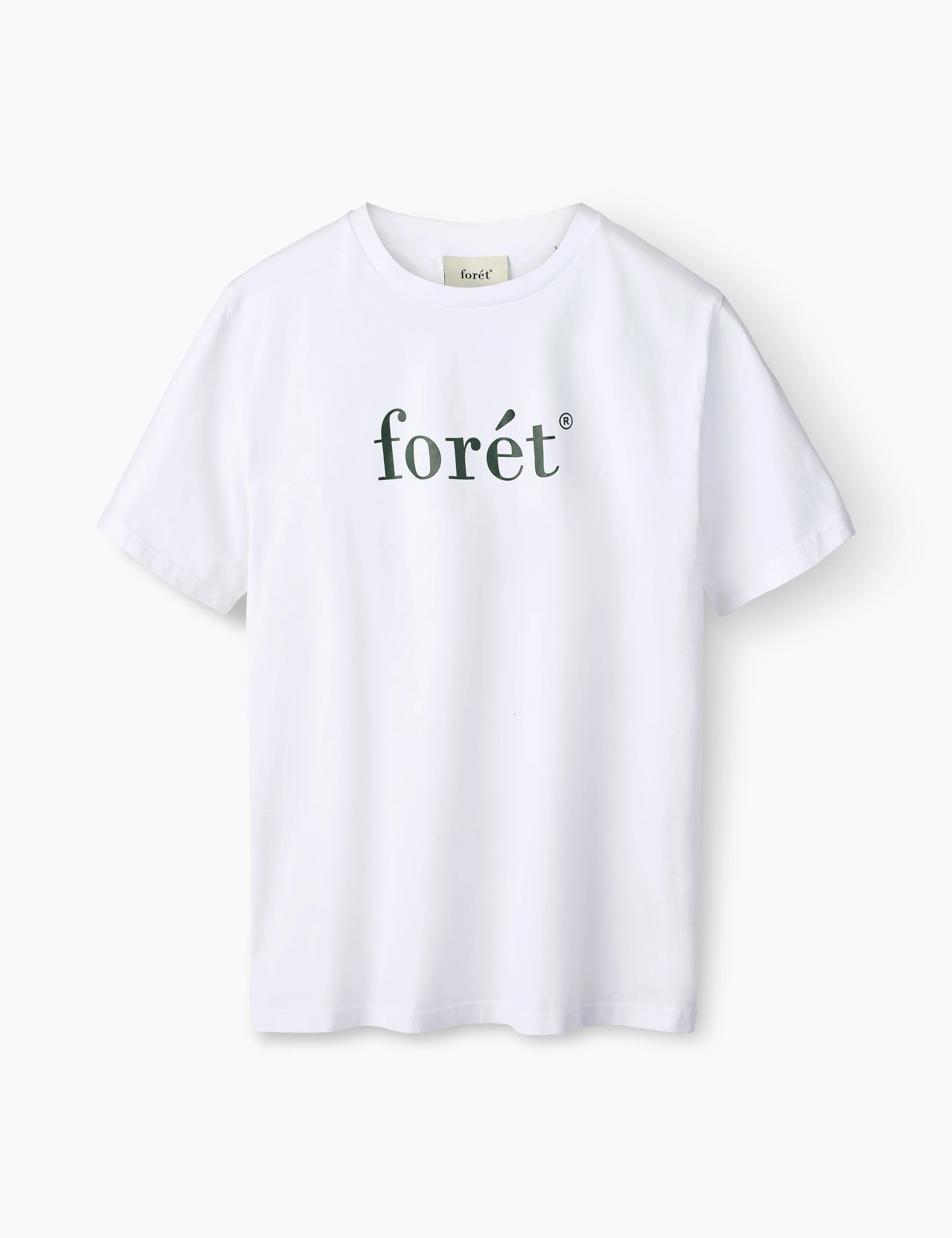 AMBER T-SHIRT - WHITE/DARK GREEN sold by Foret