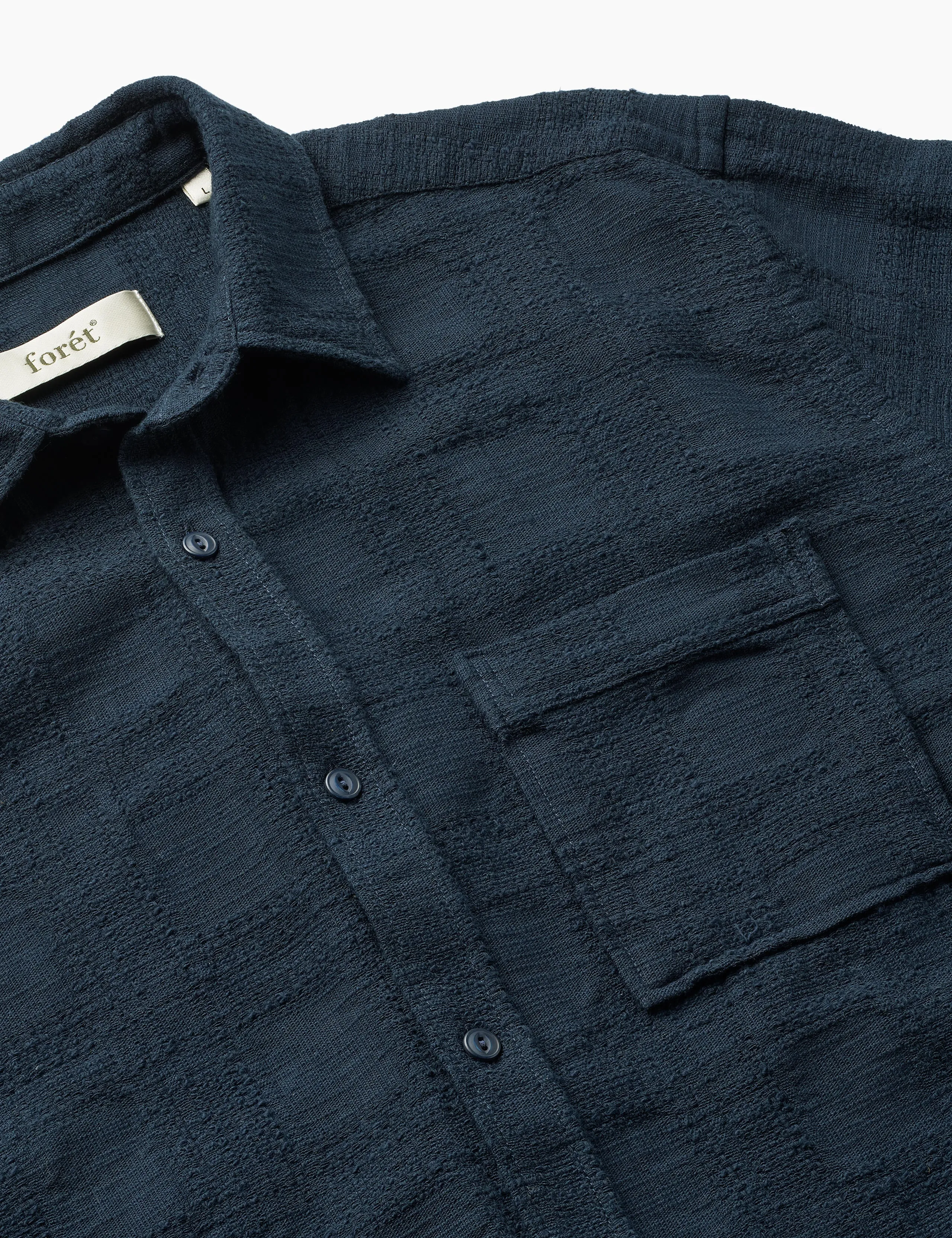 RIVER JACQUARD SHIRT - NAVY sold by Foret product image thumbnail 2