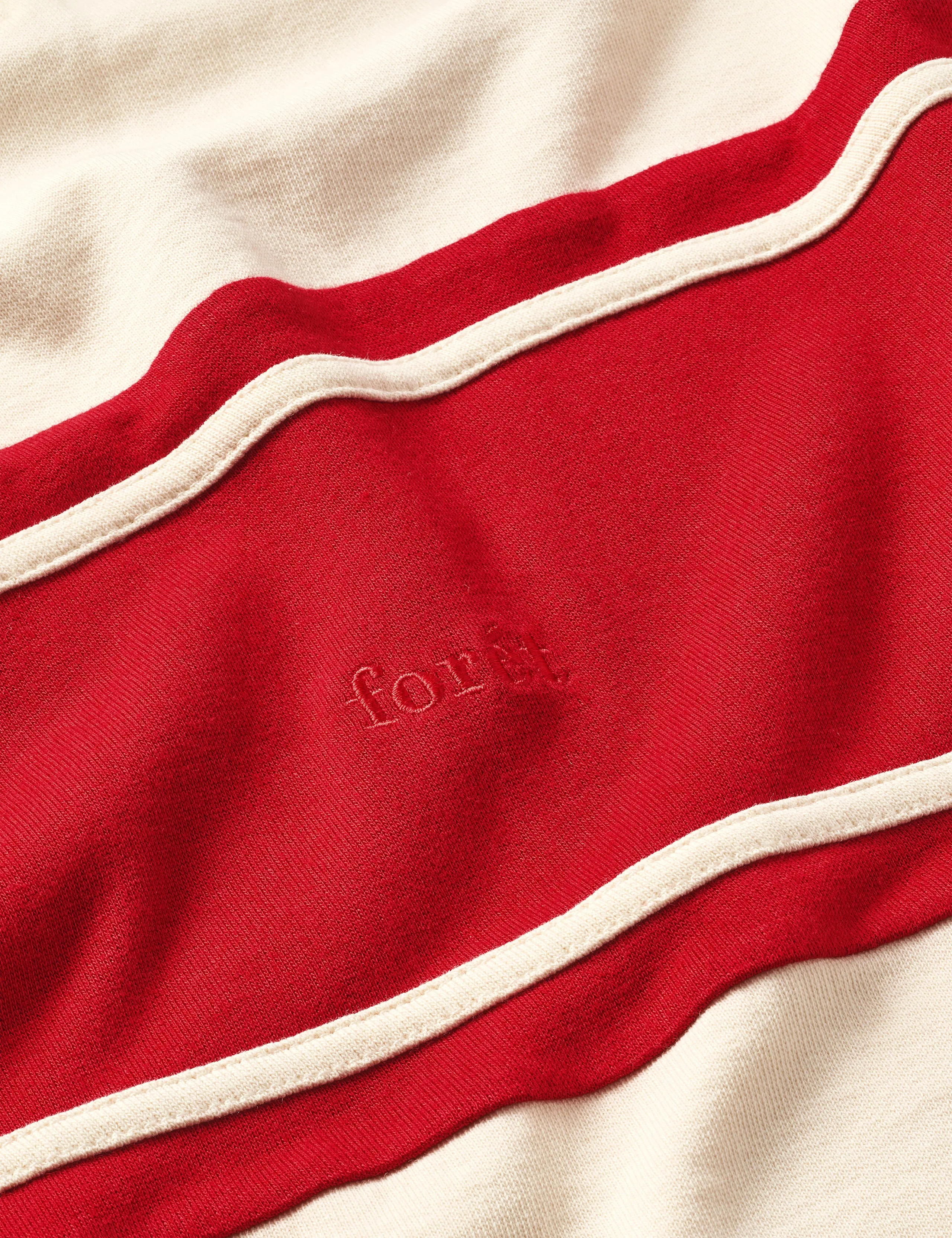 MATCH RUGBY SWEATSHIRT - CLOUD/RED sold by Foret product image thumbnail 3