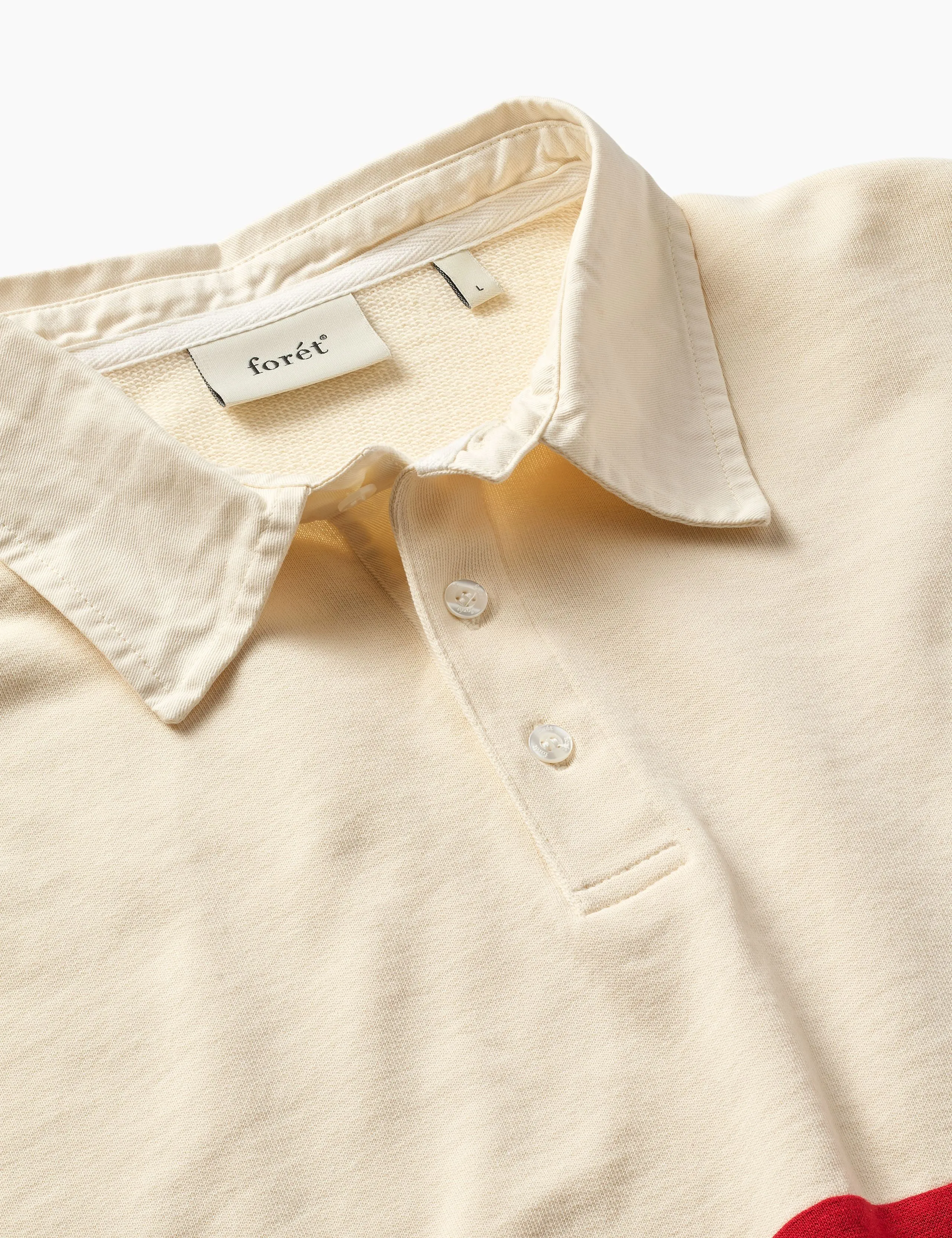 MATCH RUGBY SWEATSHIRT - CLOUD/RED sold by Foret product image thumbnail 4